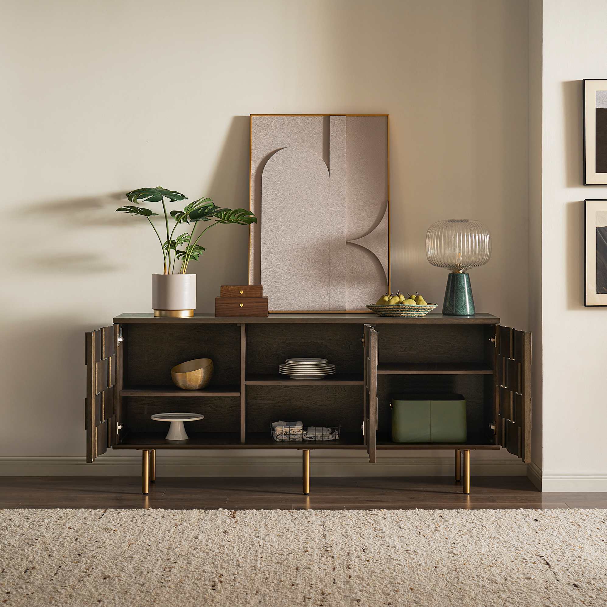 Ariel Sideboard, Caramel Oak 4