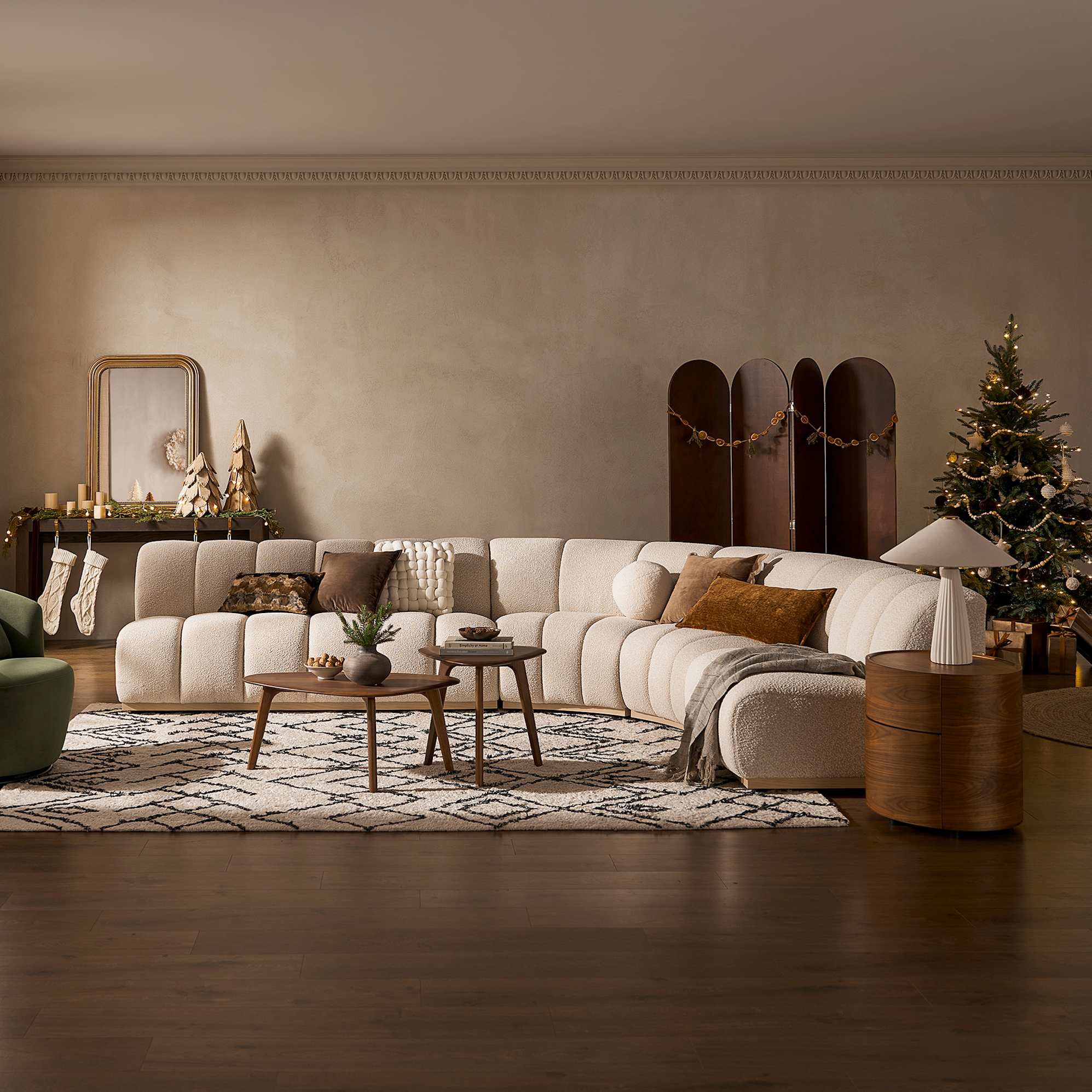 Vincent Coffee Table Set, Walnut 2