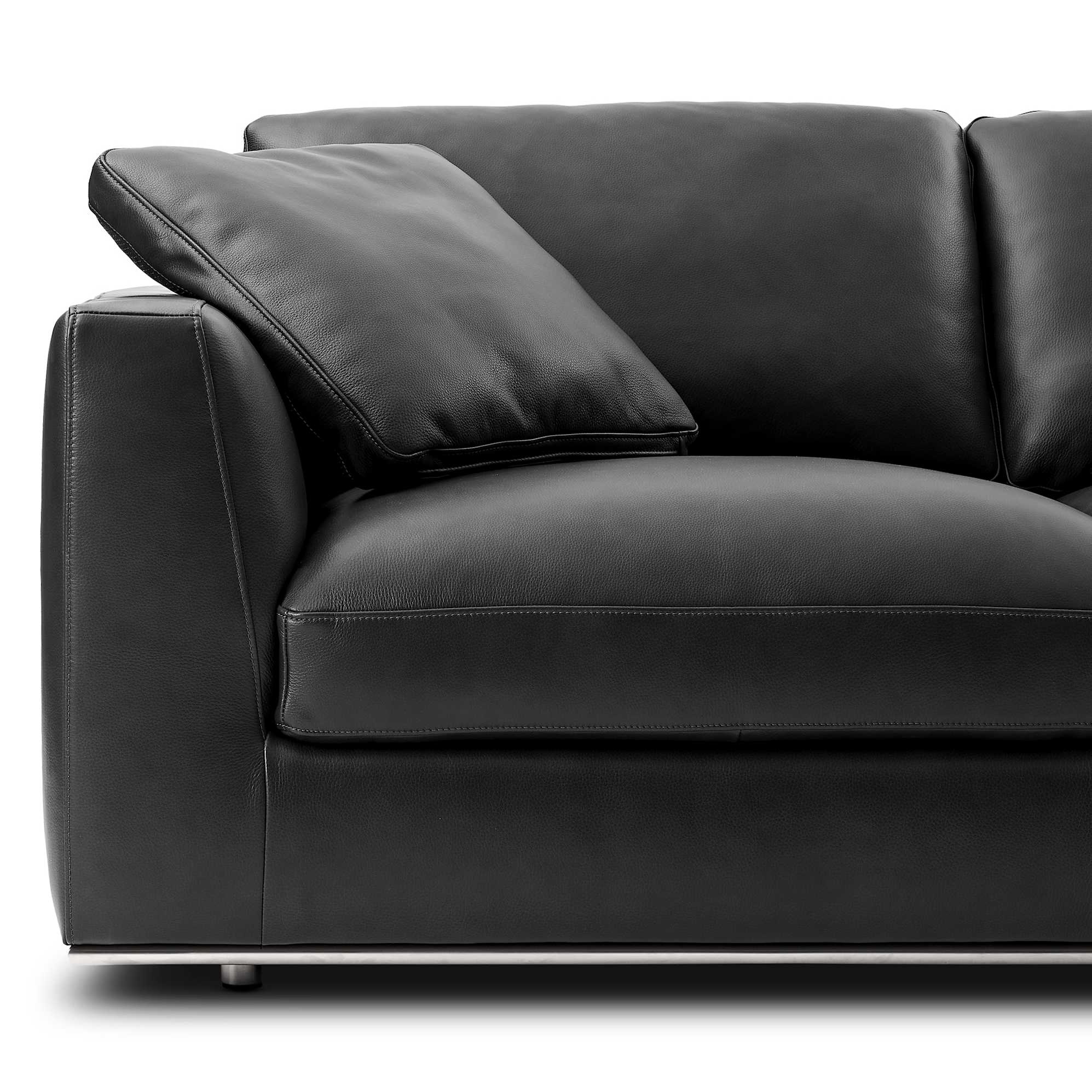Hamilton Leather 3 Seater Sofa 4