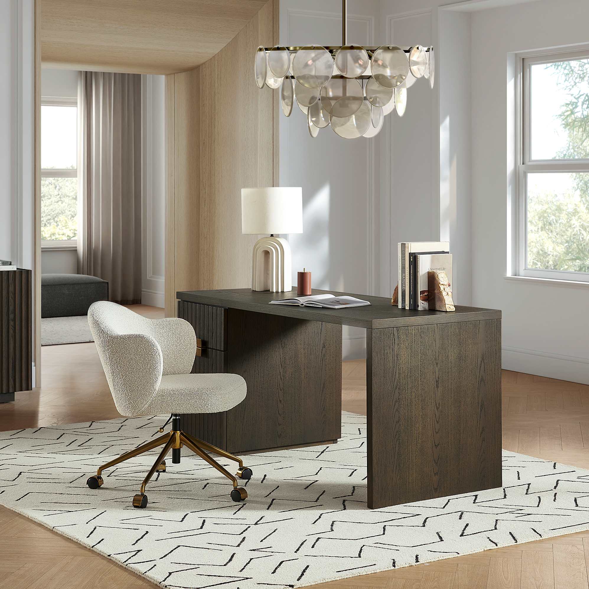 Sloane Desk with Pedestal 3