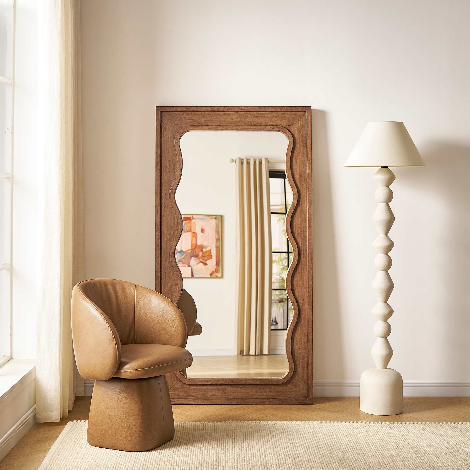 Cassidy Leather Swivel Chair 4