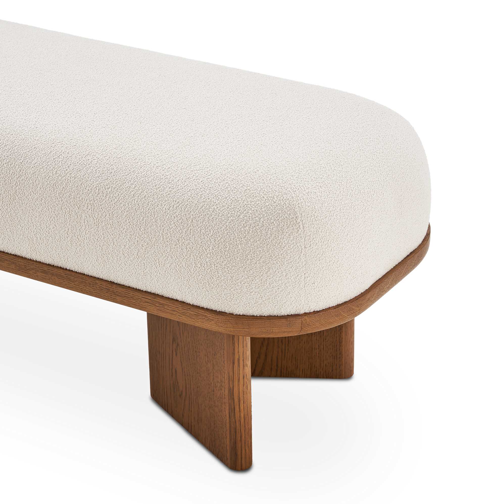 Abbey Performance Bouclé Bench 4