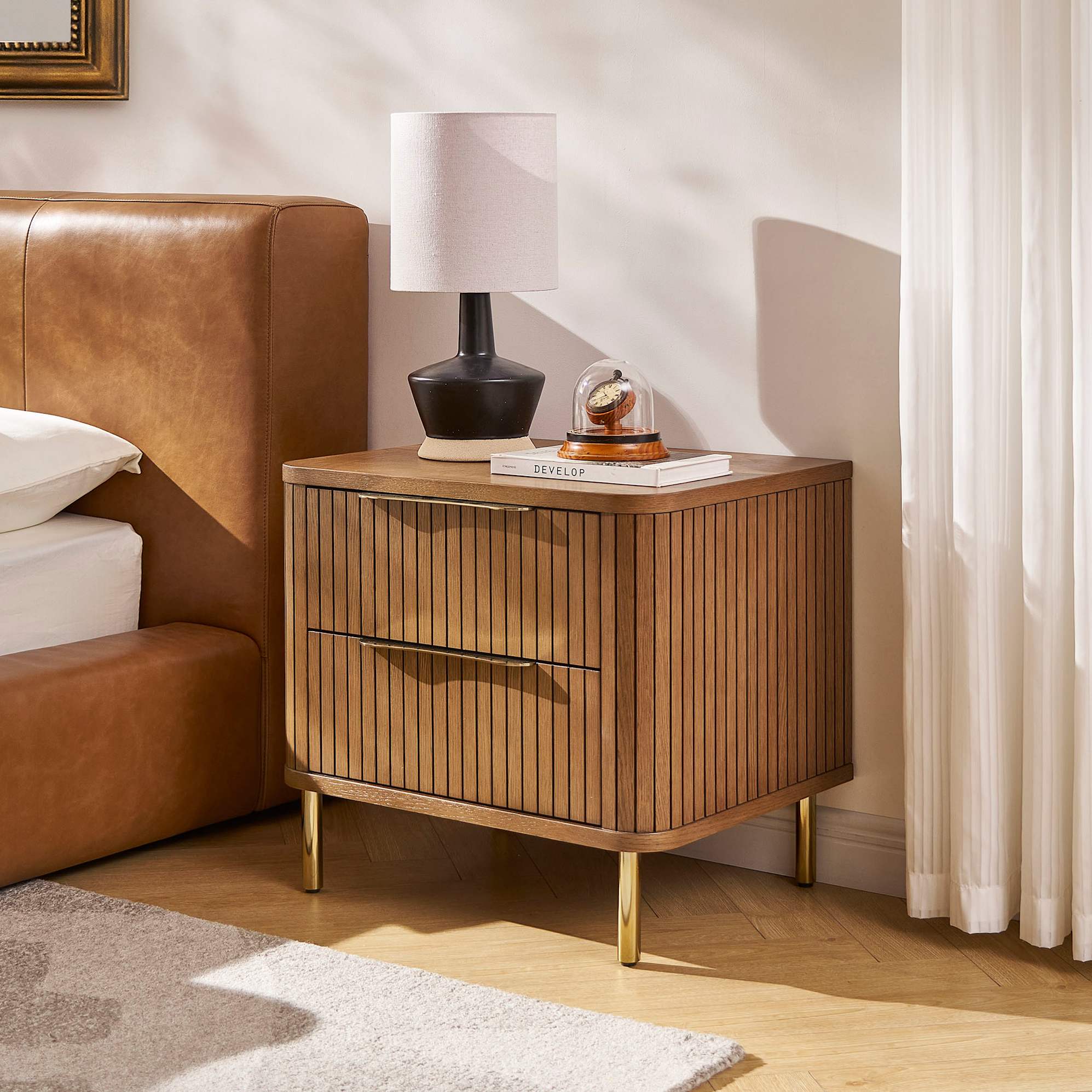 Harper 2-Drawer Nightstand 2