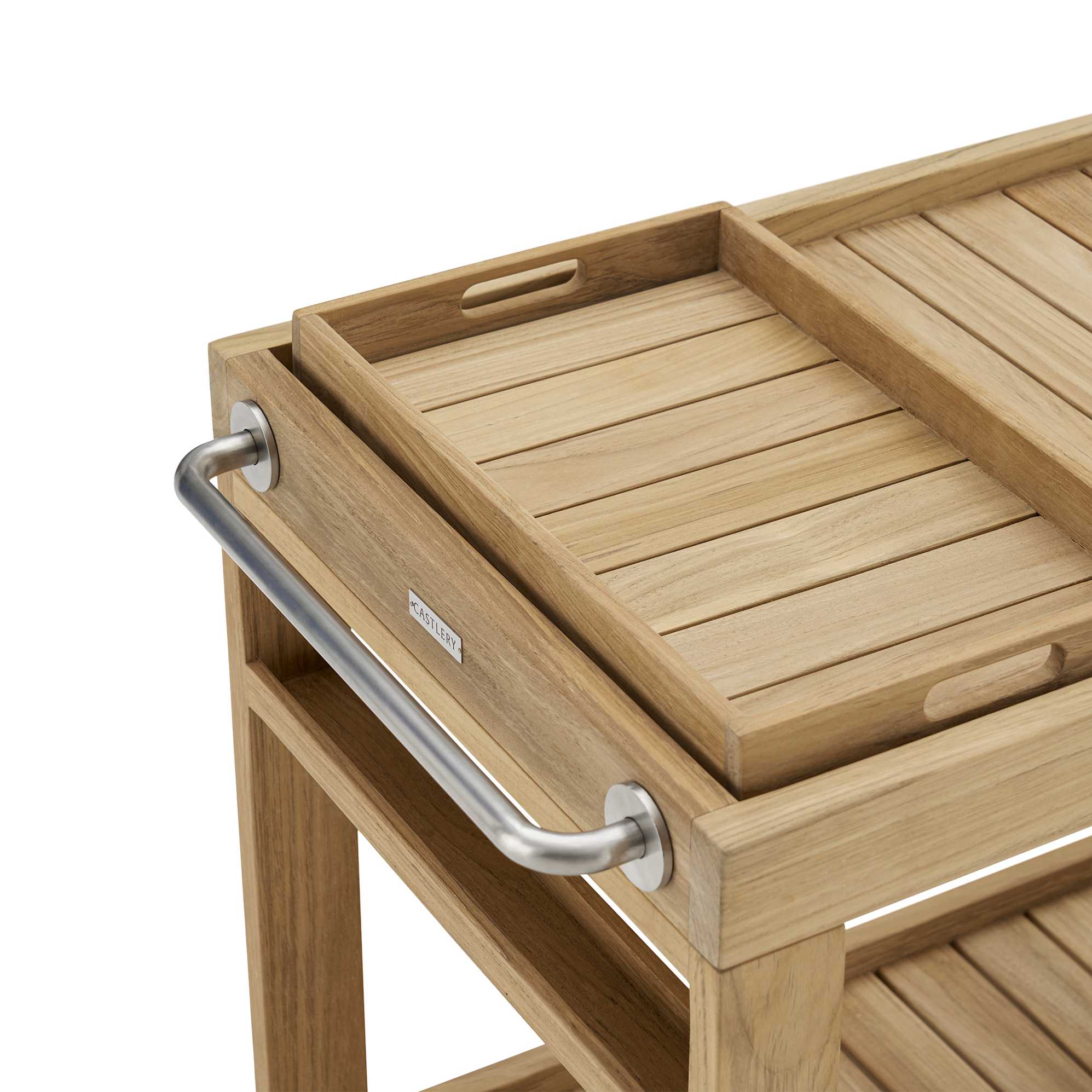 Rio Outdoor Teak Bar Cart 3