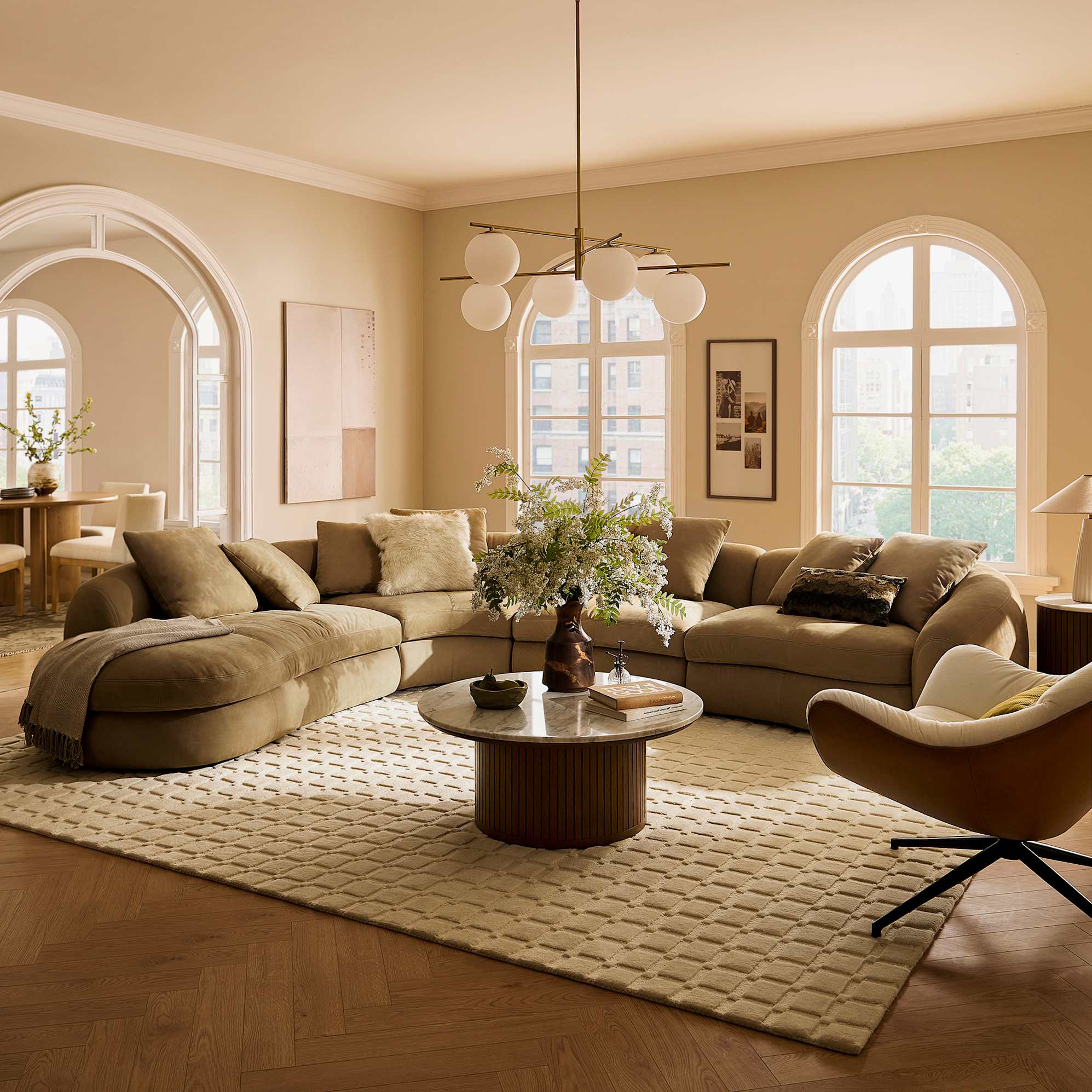 Fable Leather Left Chaise 2