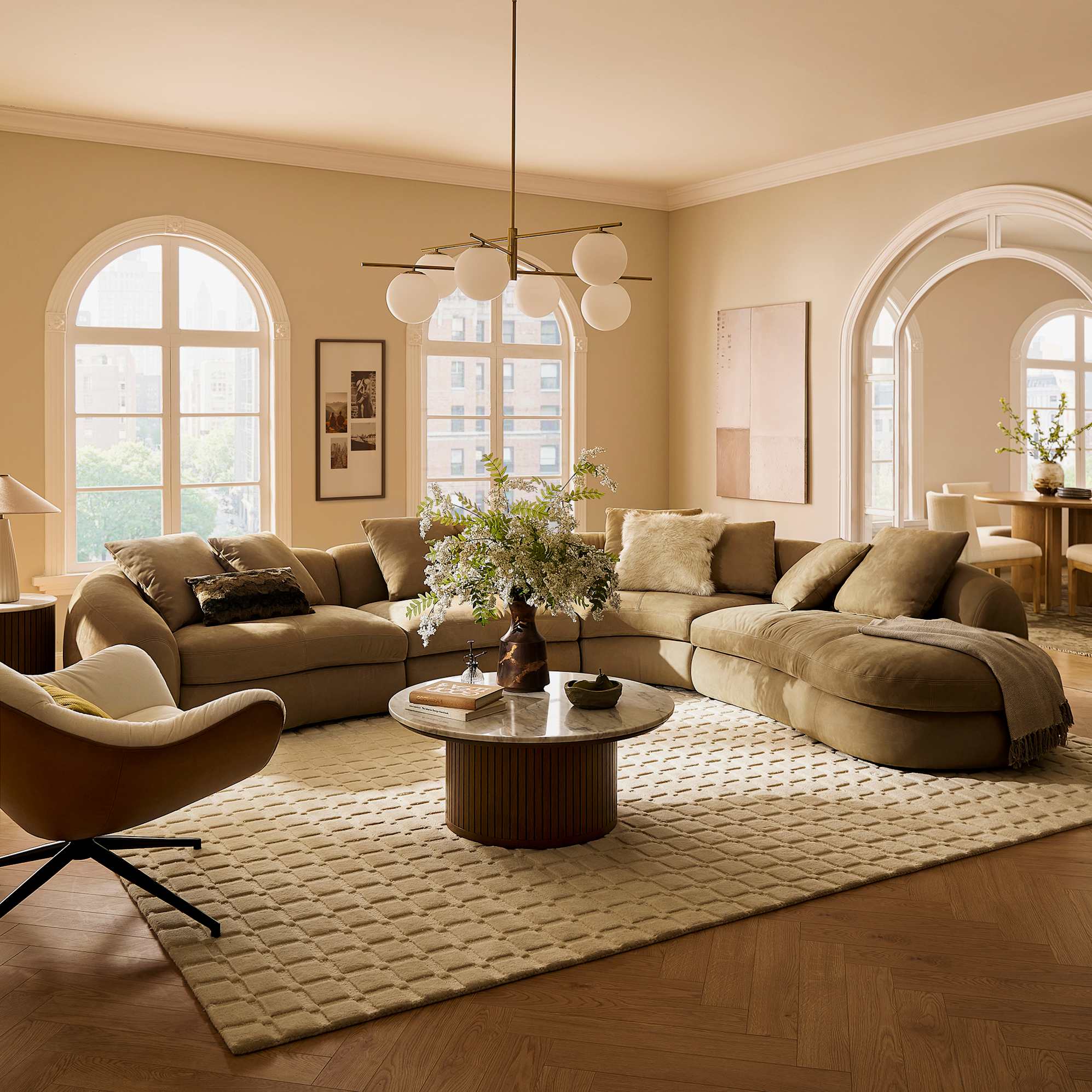 Fable Leather Right Chaise 2