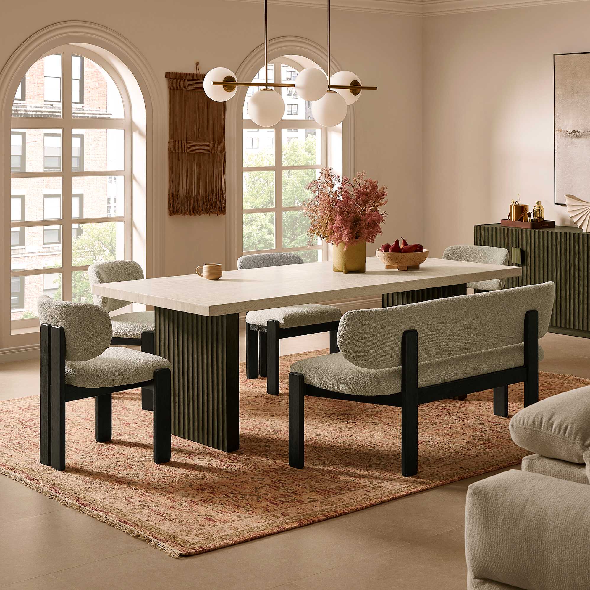 Oslo Performance Bouclé Dining Chair 3