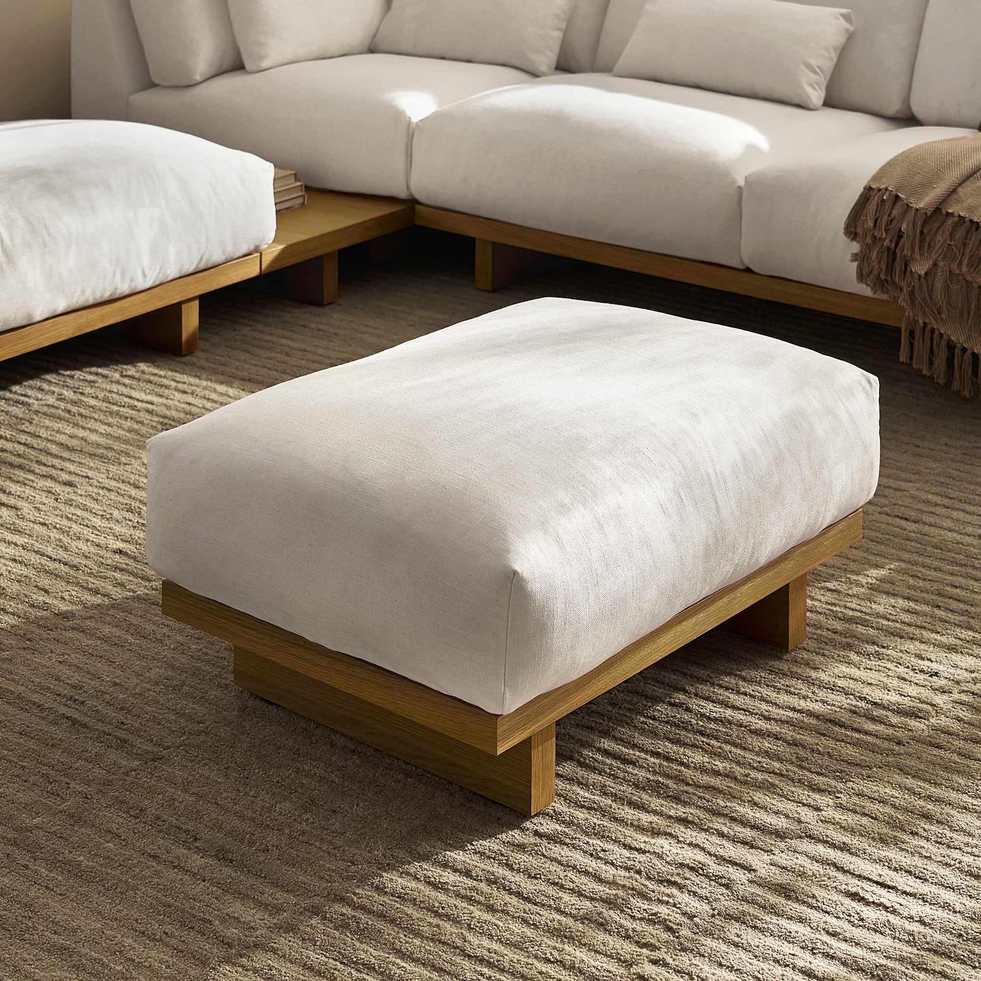 Mori Performance Fabric Sofa with Ottoman | Castlery US