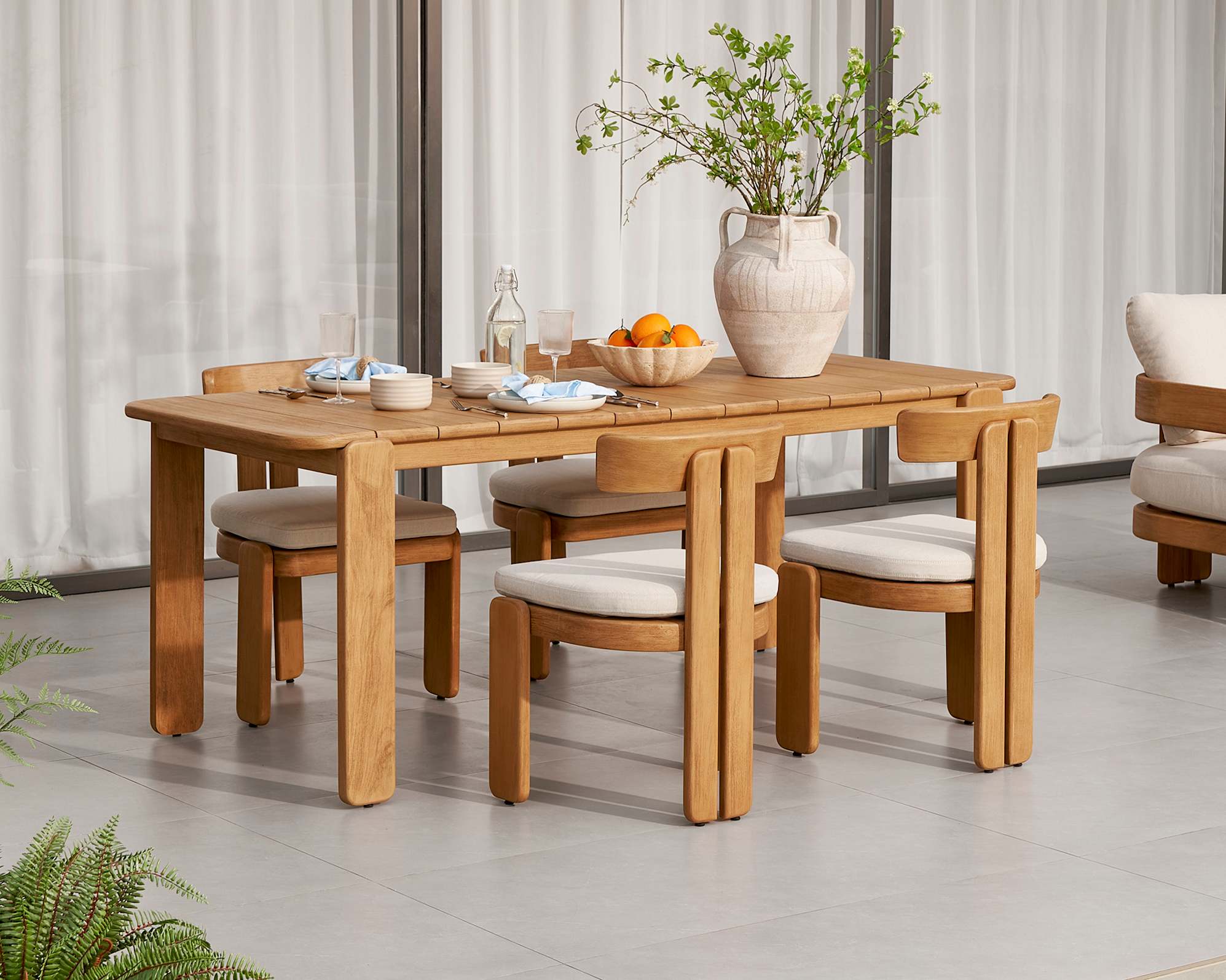 Eden Outdoor Dining Chair Set 3
