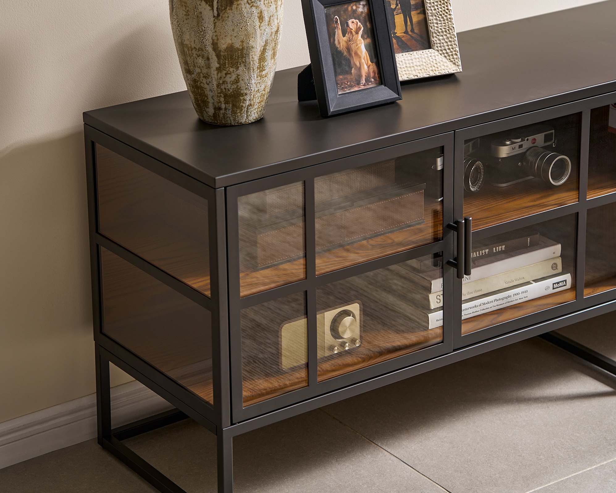 Panes Glass TV Stand 3