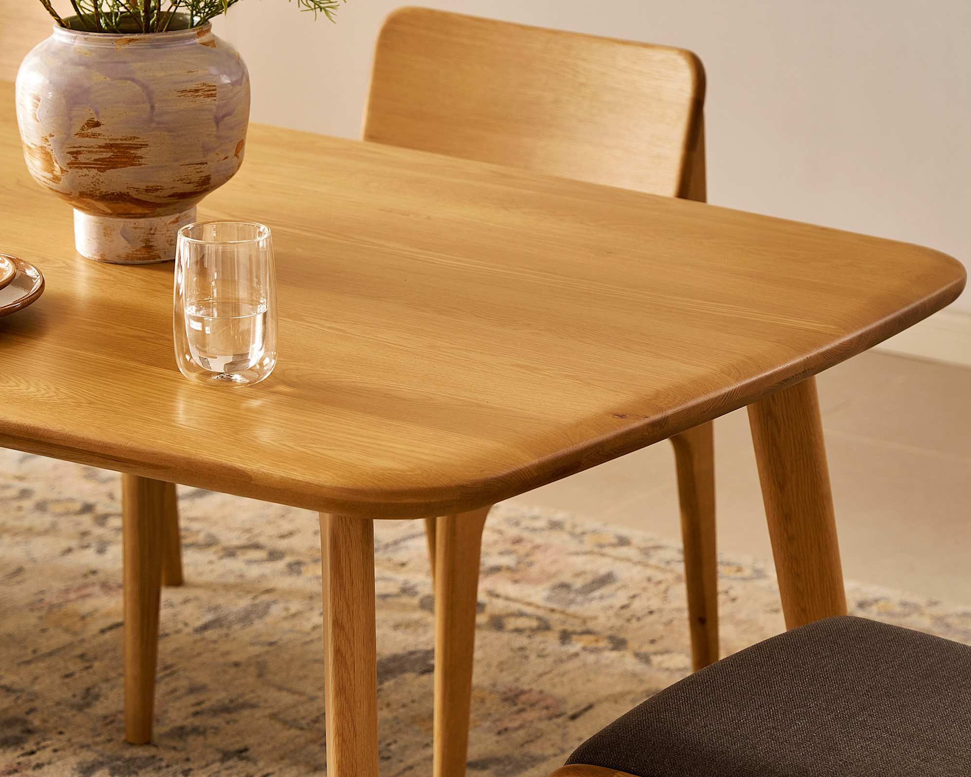 Vincent Dining Table with Brighton Chair Set 4