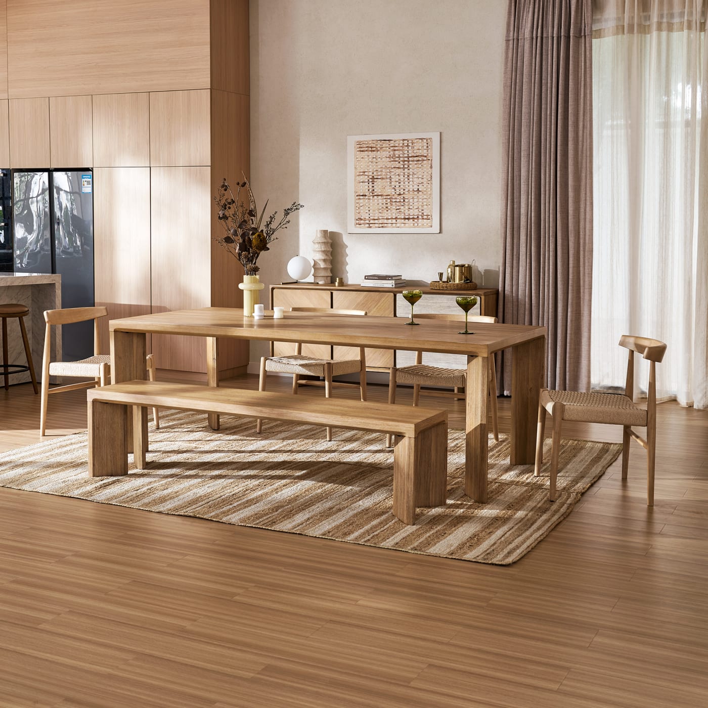 Casa Dining Table with Bench SetSet Sale