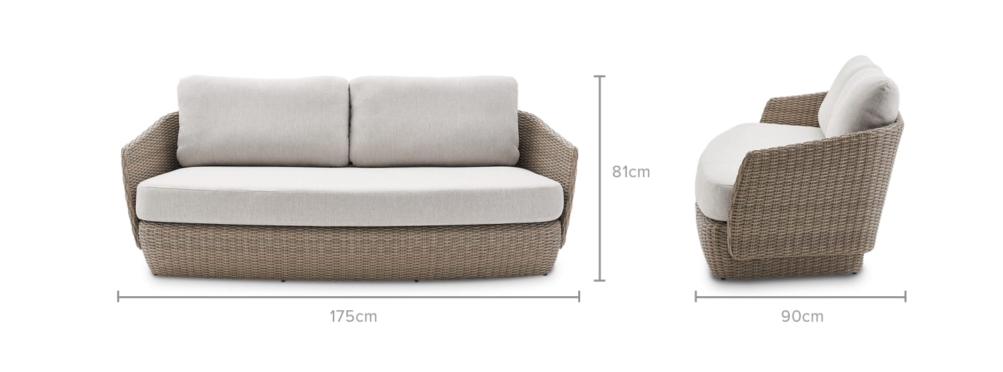Malta Outdoor 2 Seater Sofa Castlery Australia