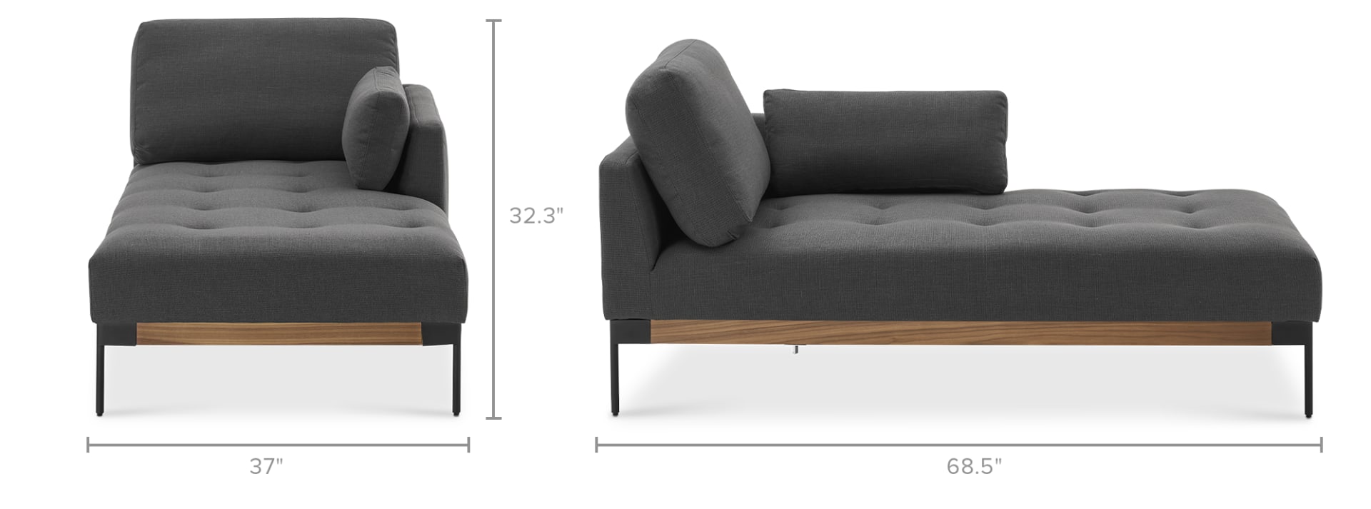 Right arm chaise hot sale sofa