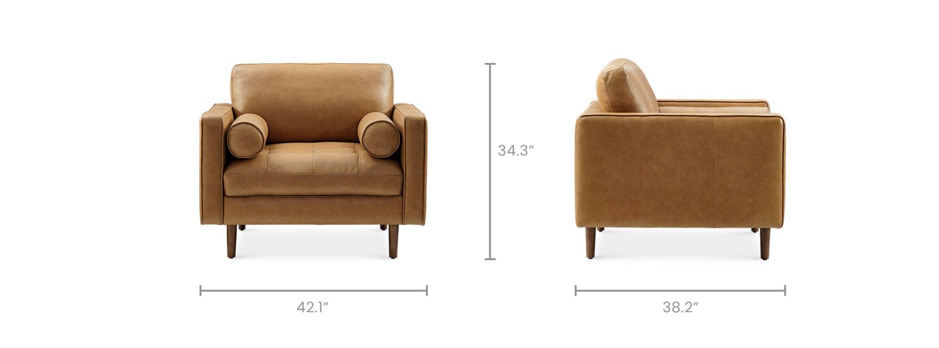 Madison leather club chair saddle store