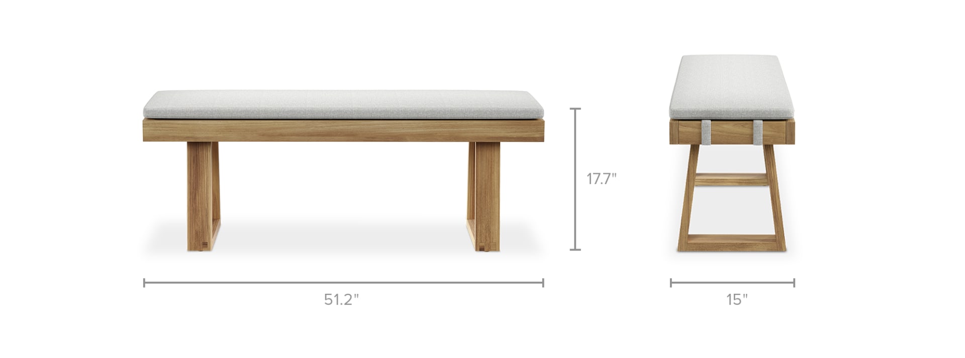 Bench cushion 130cm outlet