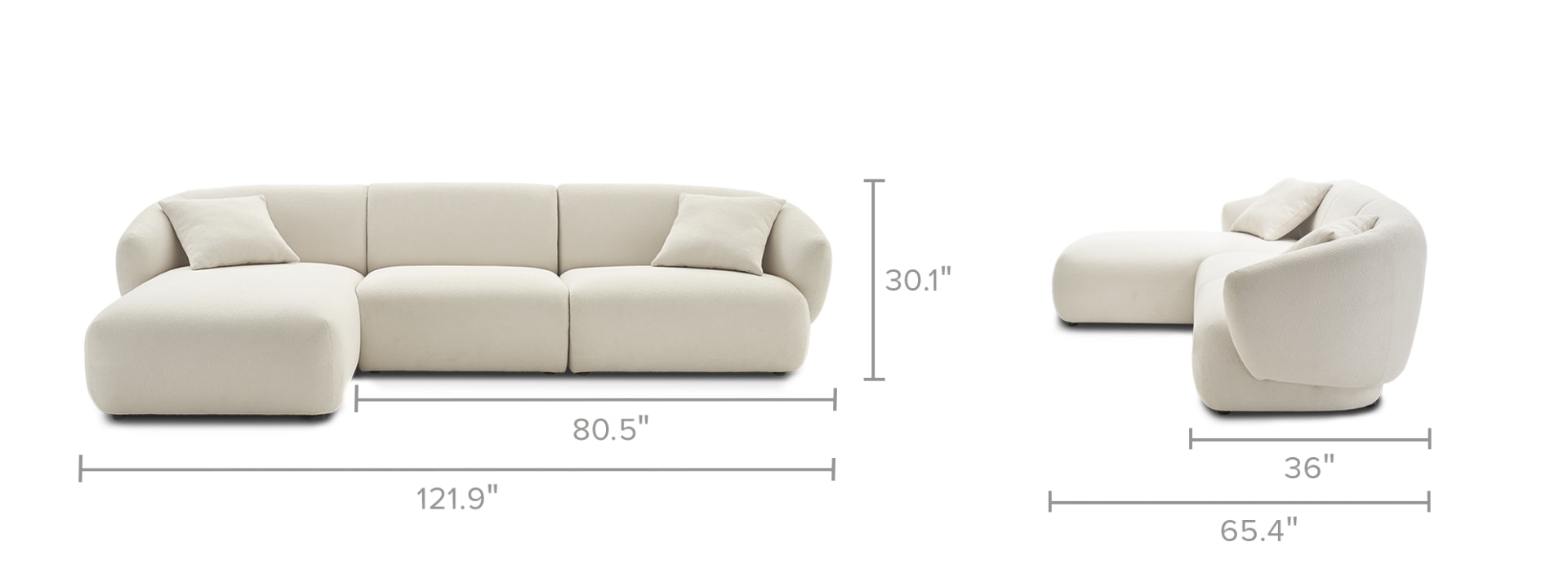 Auburn sectional top