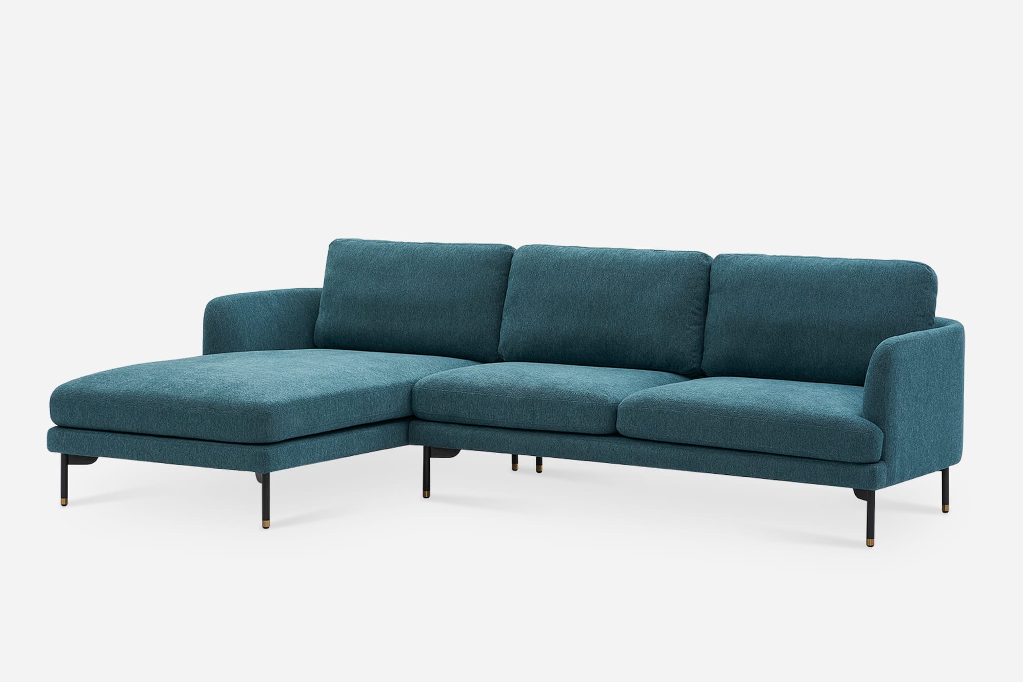 Pebble Chaise Sectional Sofa 10