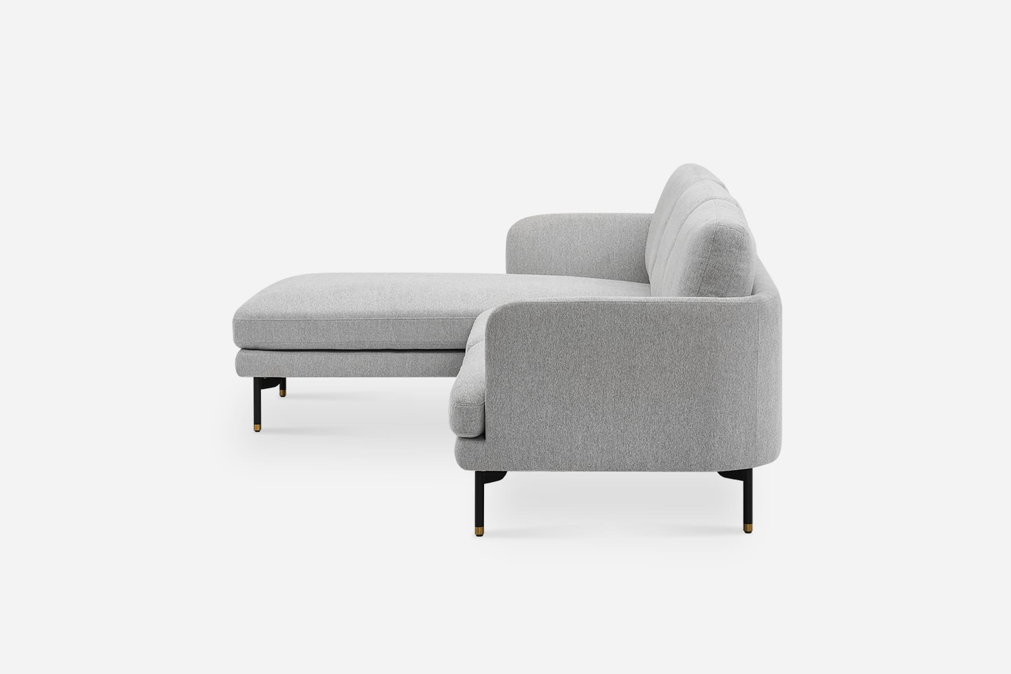 Pebble Chaise Sectional Sofa 12