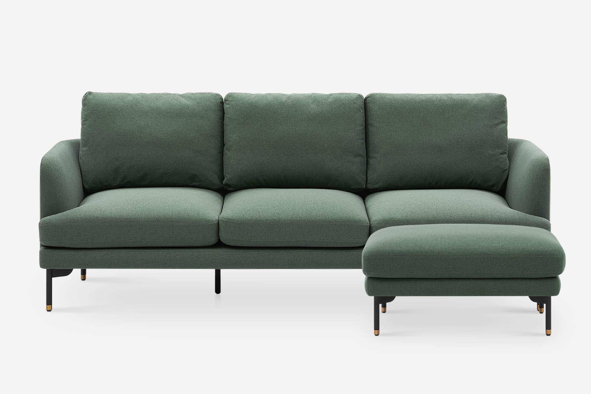 Pebble Sofa with Ottoman 2