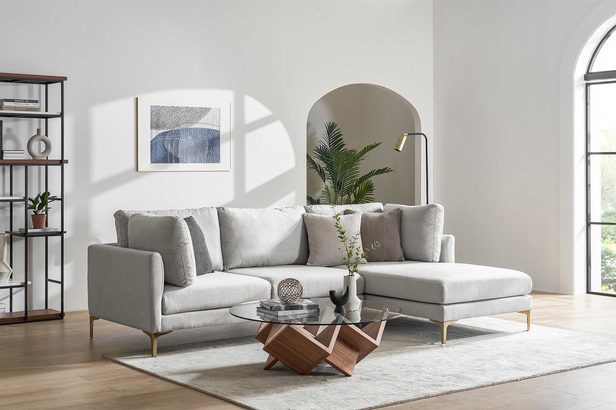 Adams Chaise Sectional Sofa 4