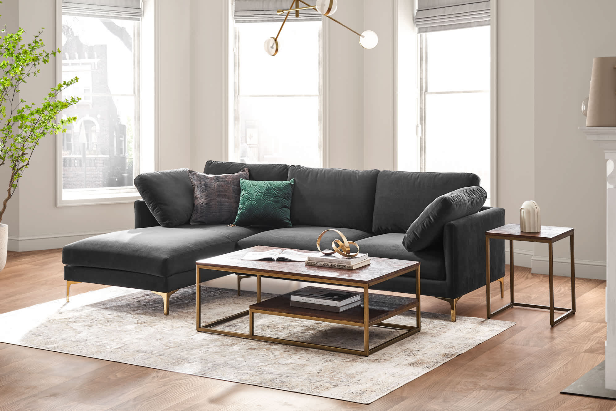 Adams Chaise Sectional Sofa 3