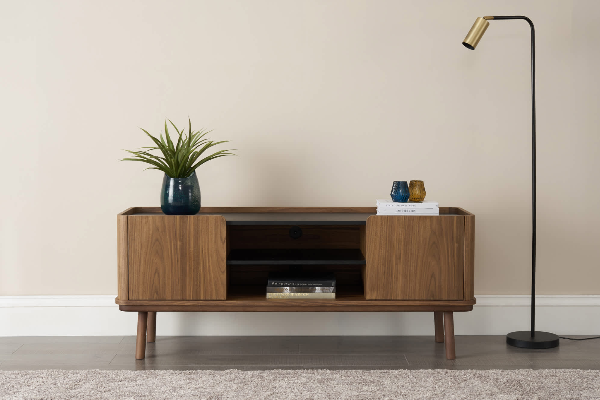 Strato TV Unit Walnut, 150cm 3