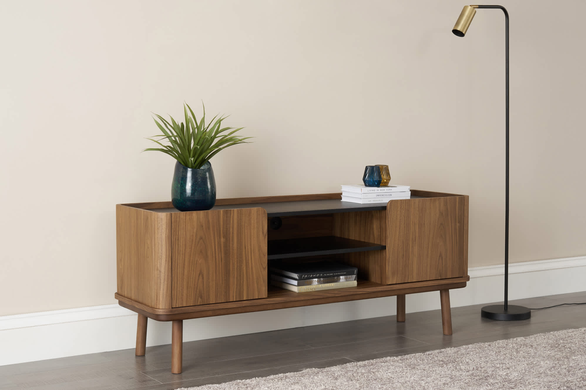 Strato TV Unit Walnut, 150cm 5