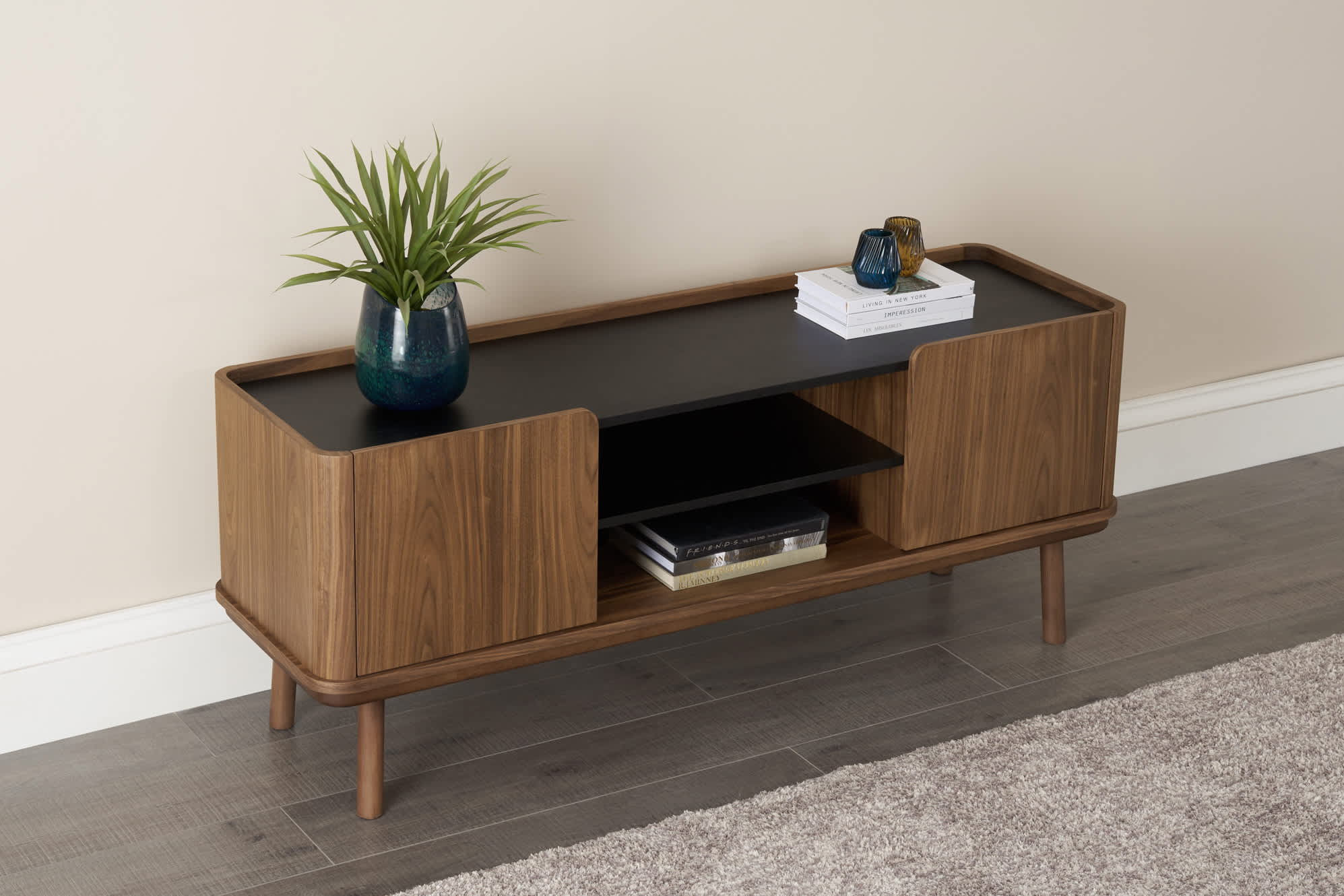 Strato TV Unit Walnut, 150cm 6