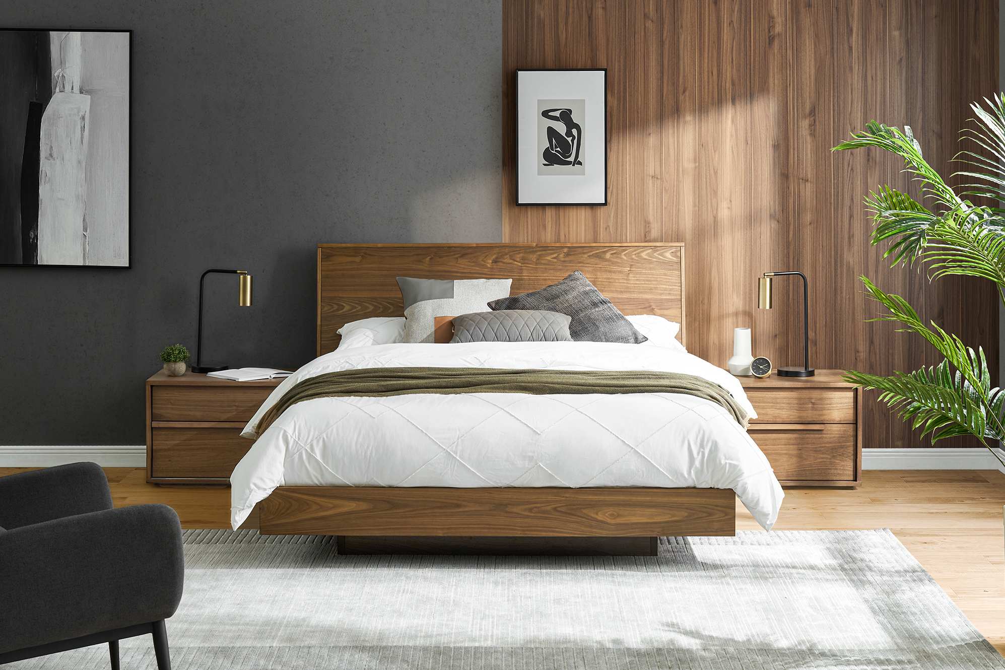 Joseph Bed, Walnut 2