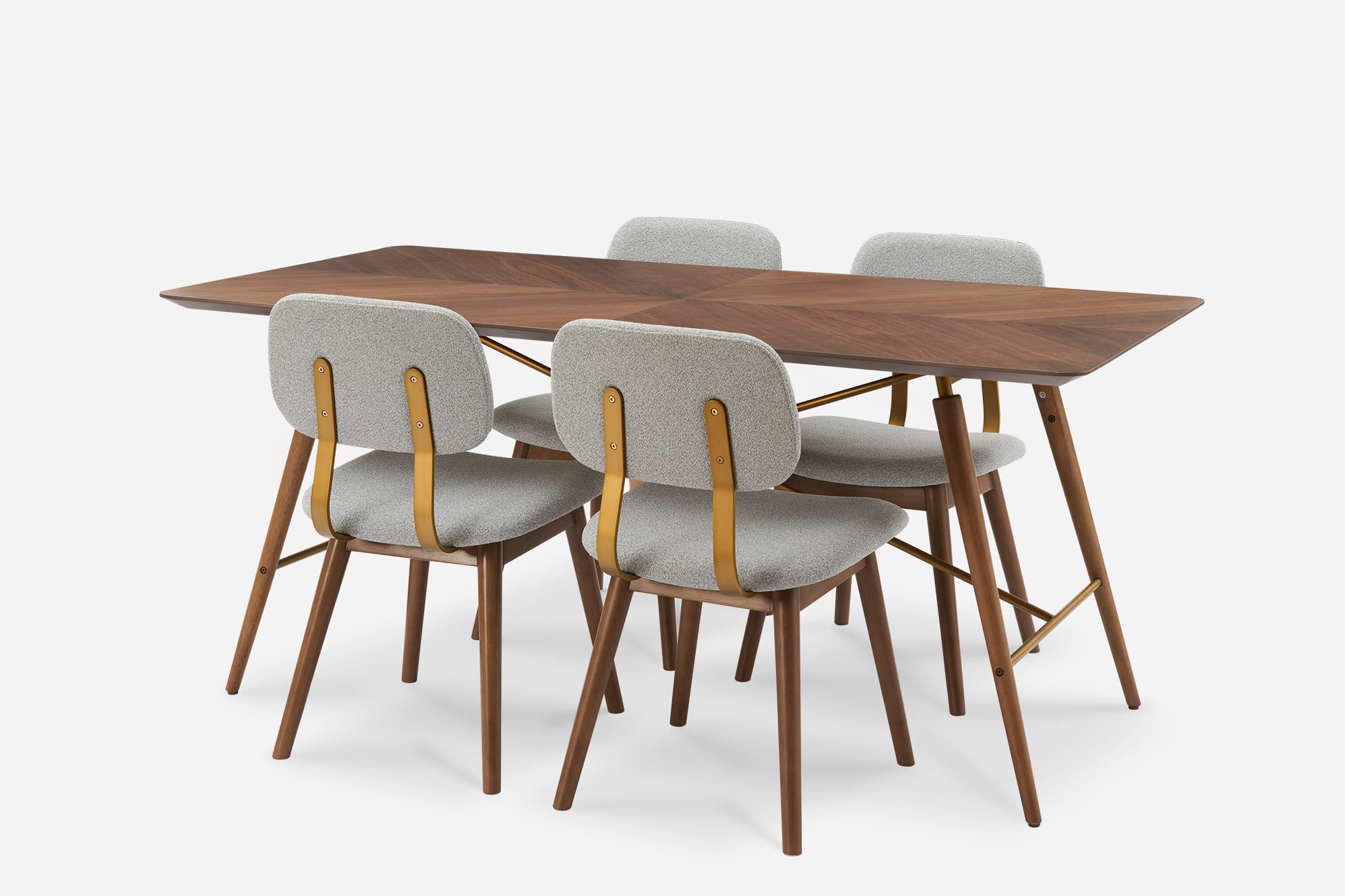 Lily Dining Table with 4 Chairs 1
