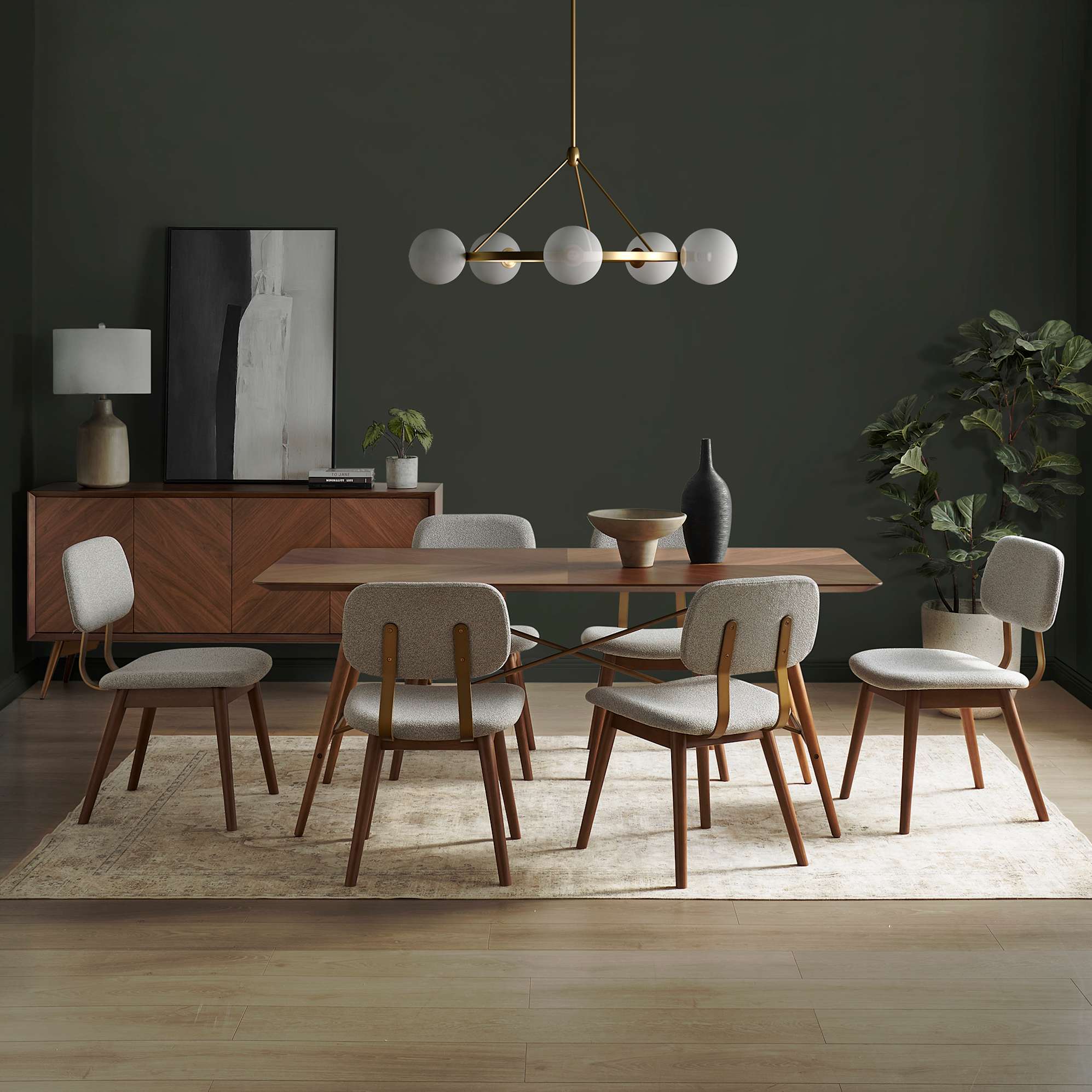 Lily Dining Table with 4 Chairs 3
