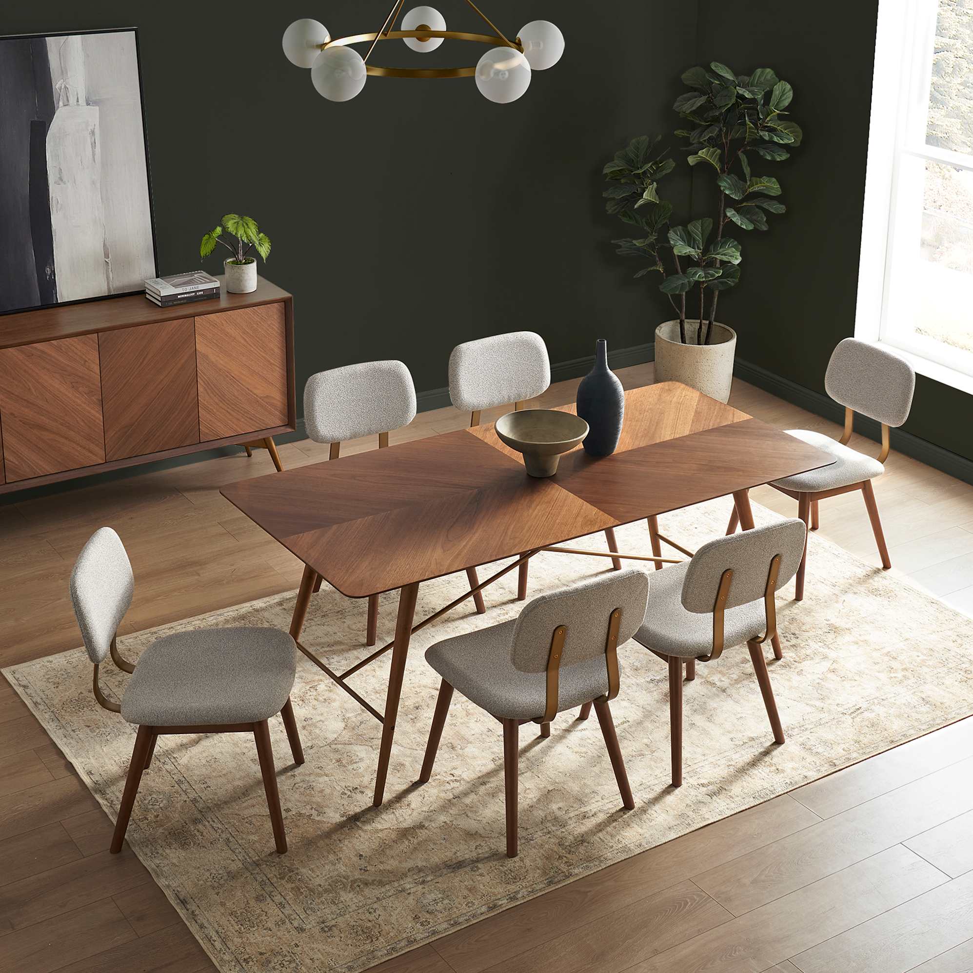 Lily Dining Table with 4 Chairs 4
