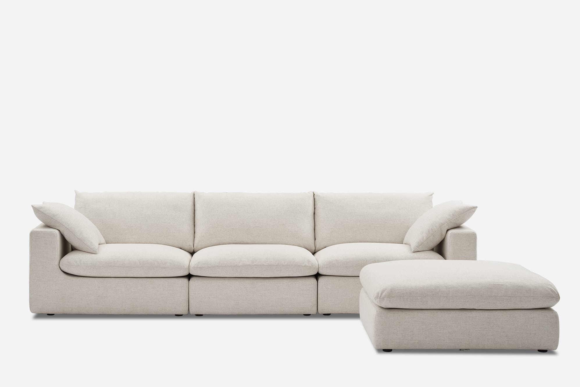 Dawson Extended Sofa with Ottoman 2