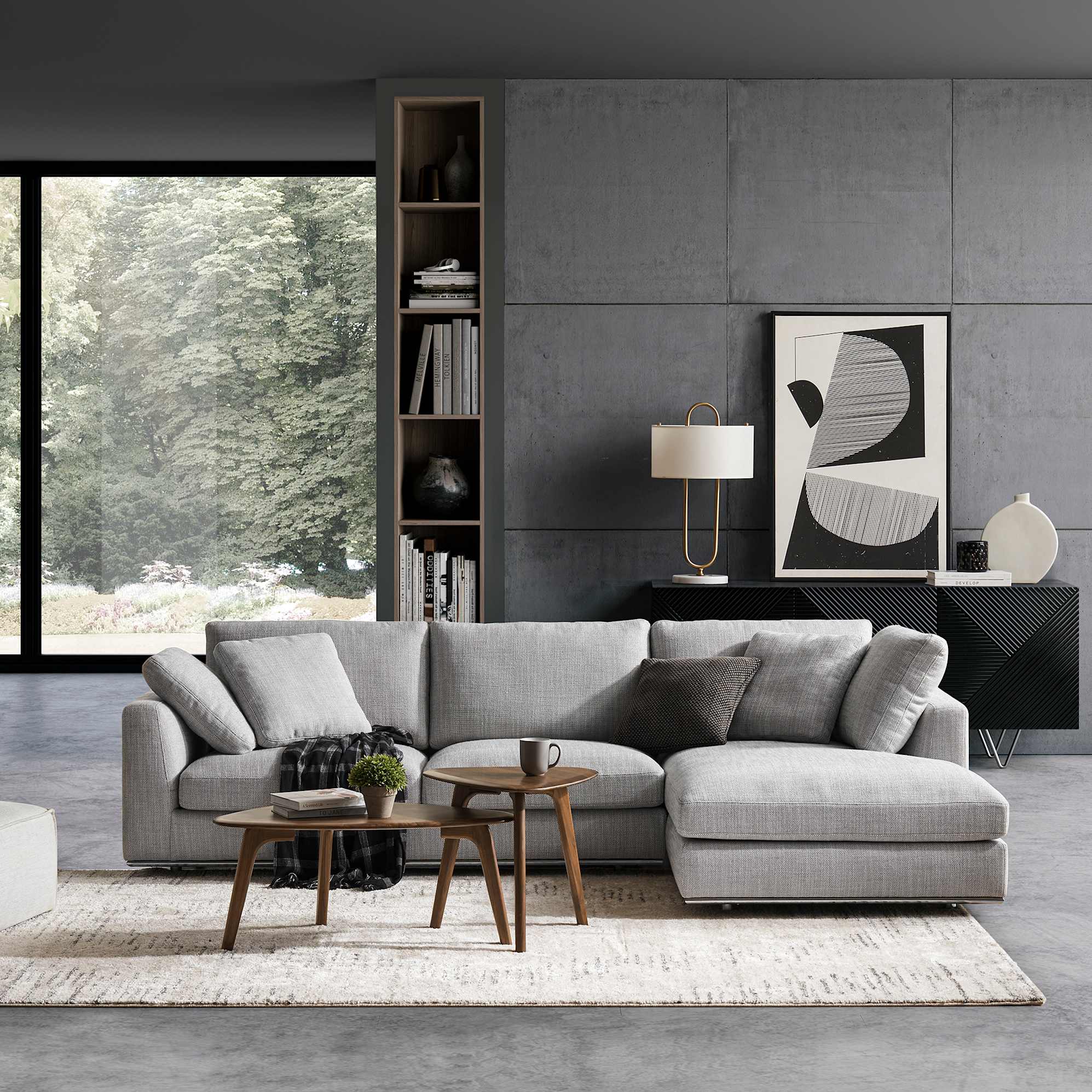 Hamilton Chaise Sectional Sofa 2