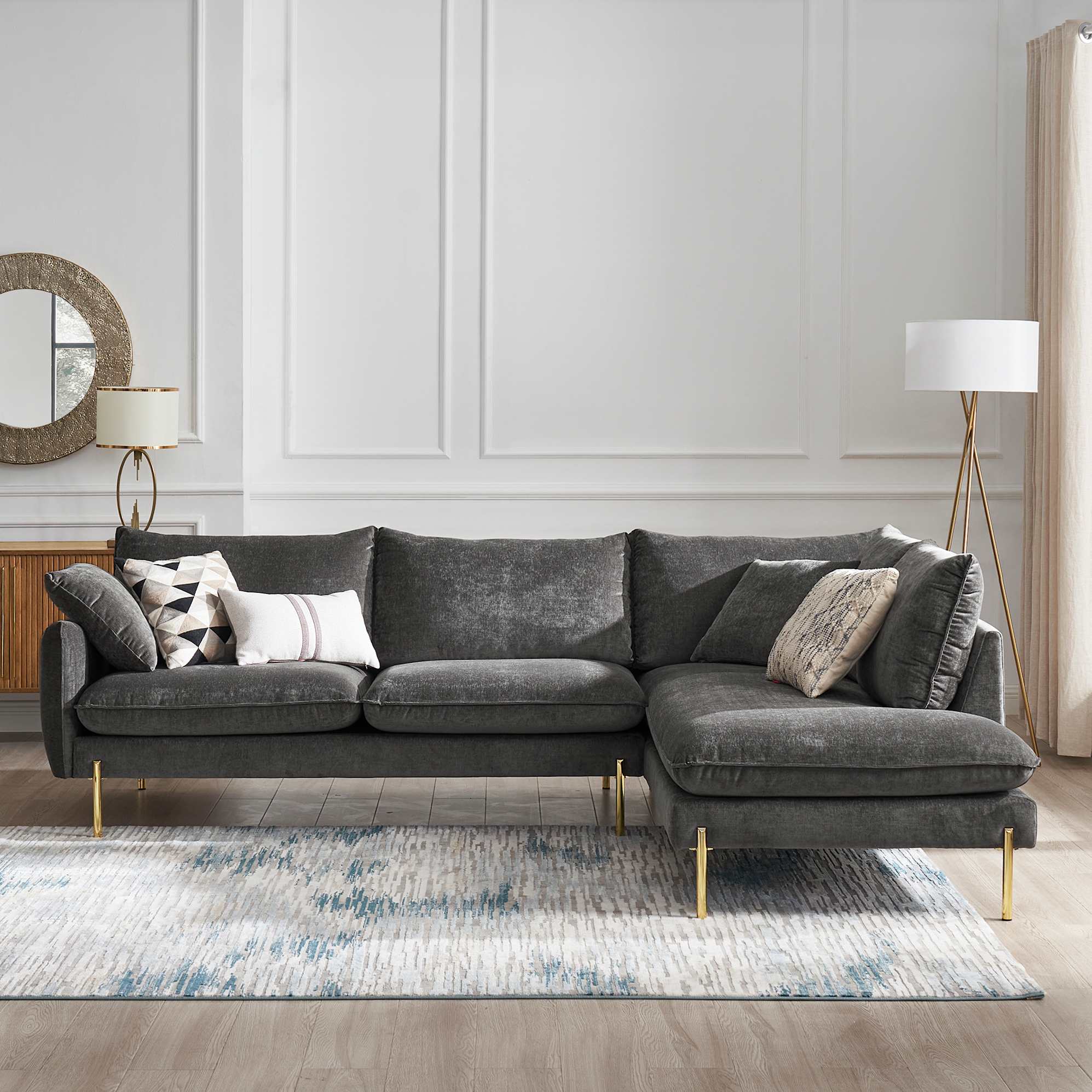 Verona Terminal Chaise Sectional Sofa 2