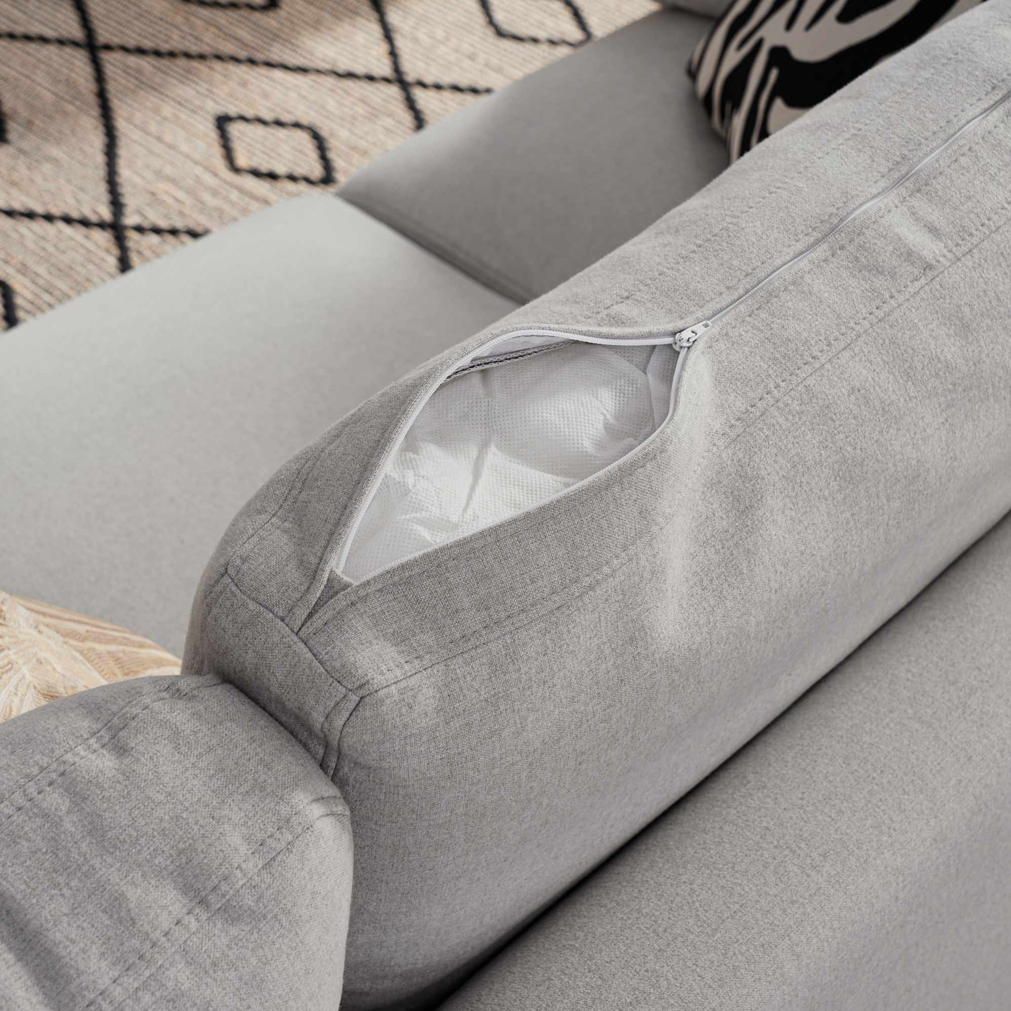 Adams L-Shape Sectional Sofa 8