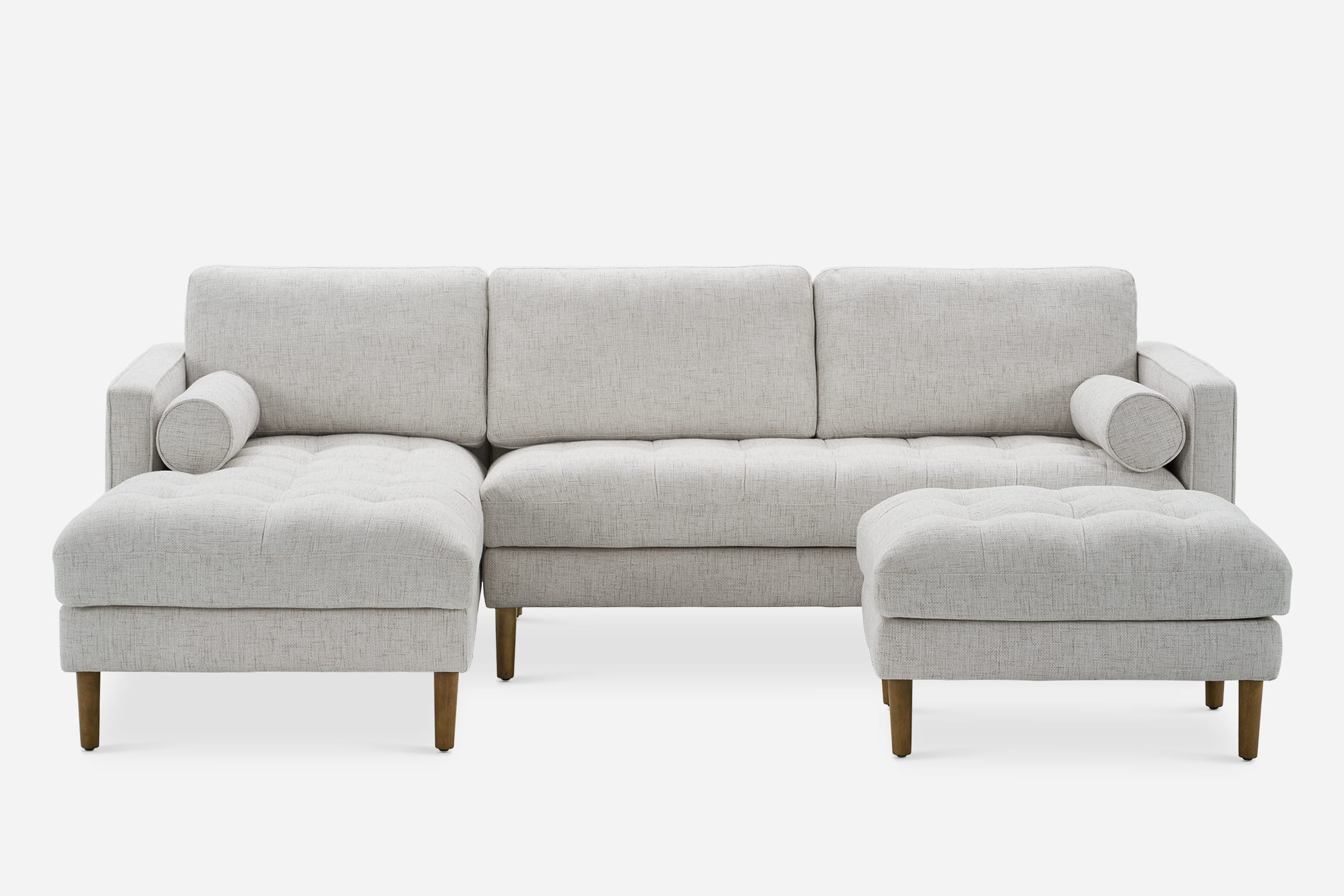 Madison Chaise Sectional Sofa with Ottoman 2