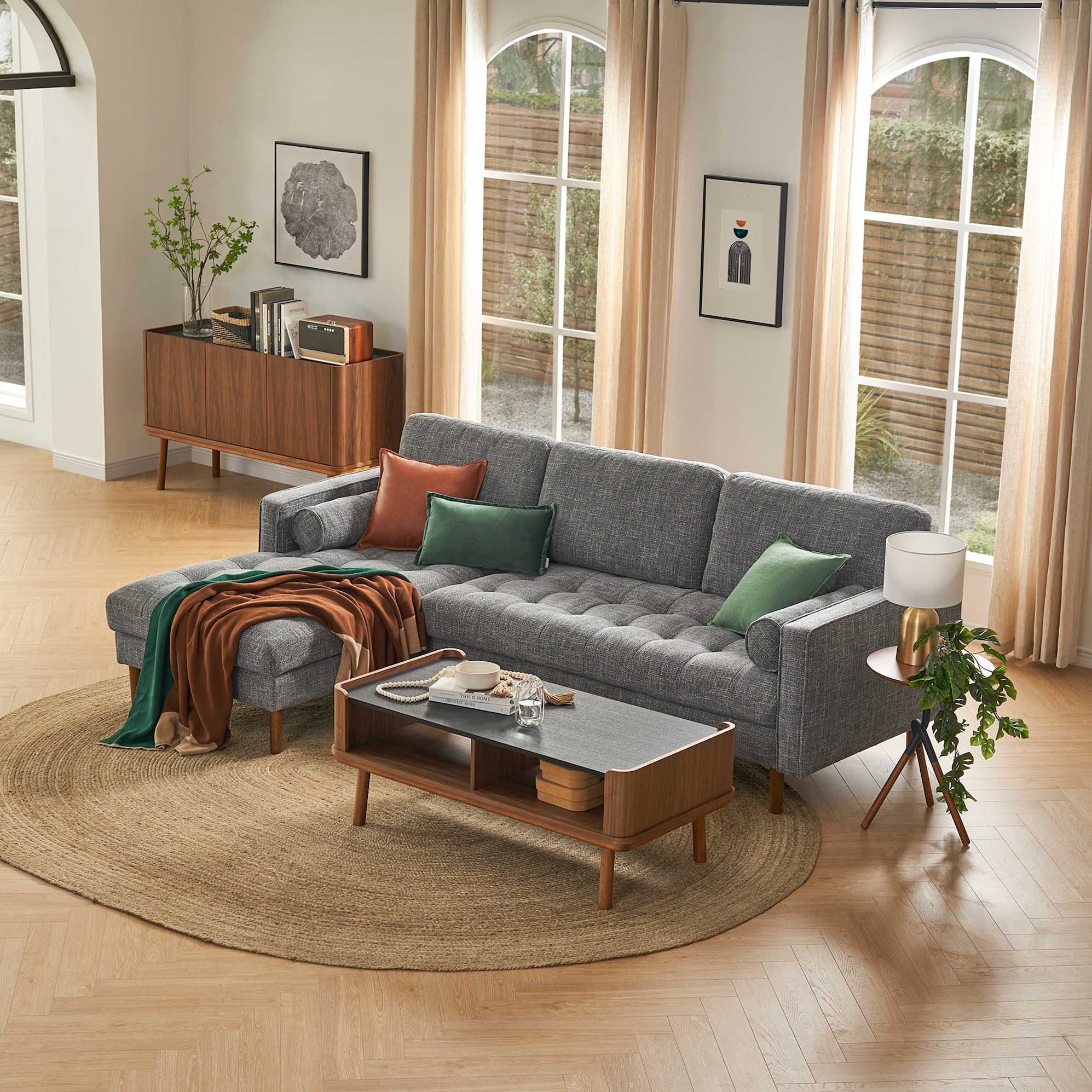 Madison Chaise Sectional Sofa 0