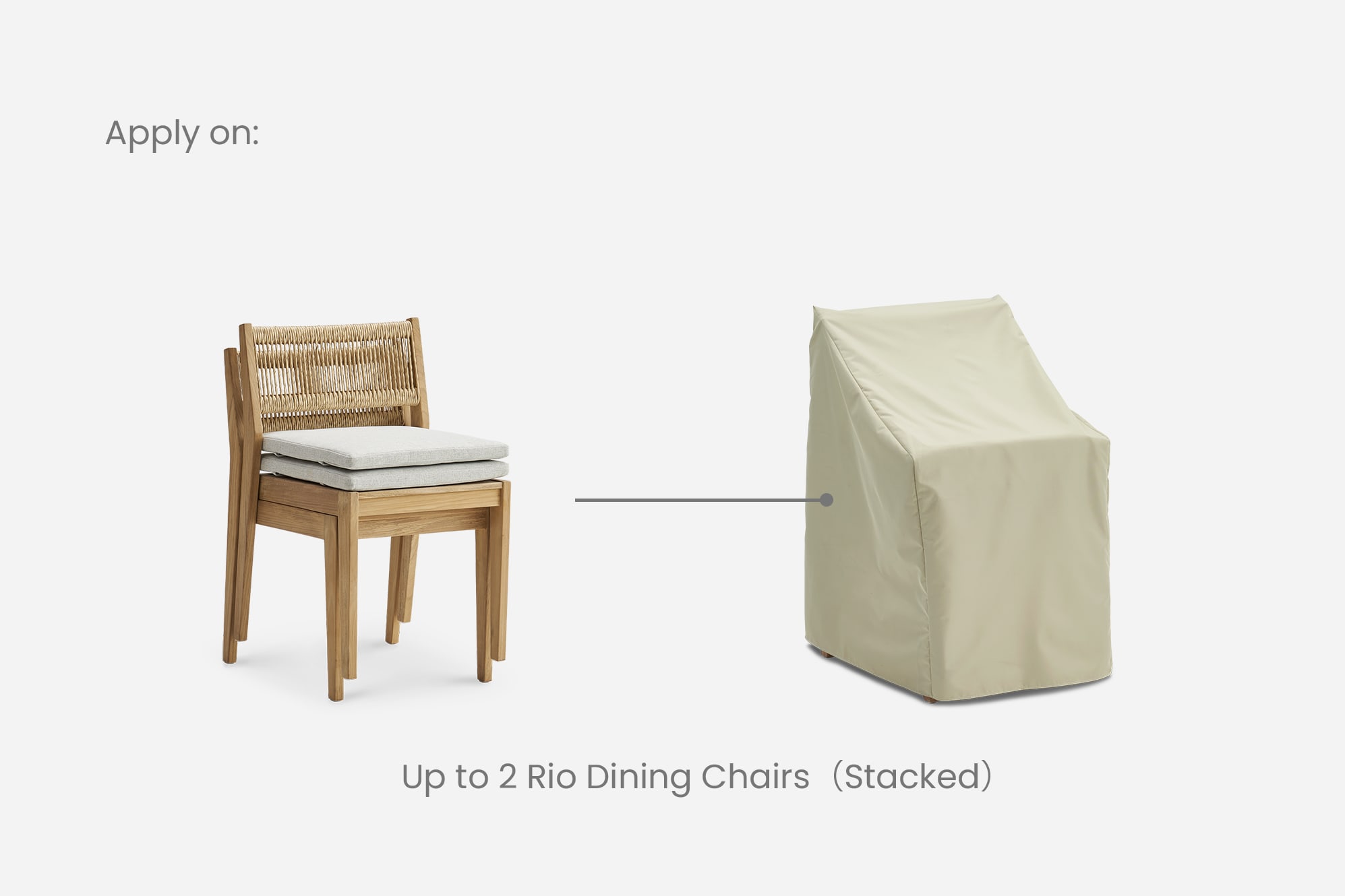 Rio Outdoor Dining Chair Cover 1