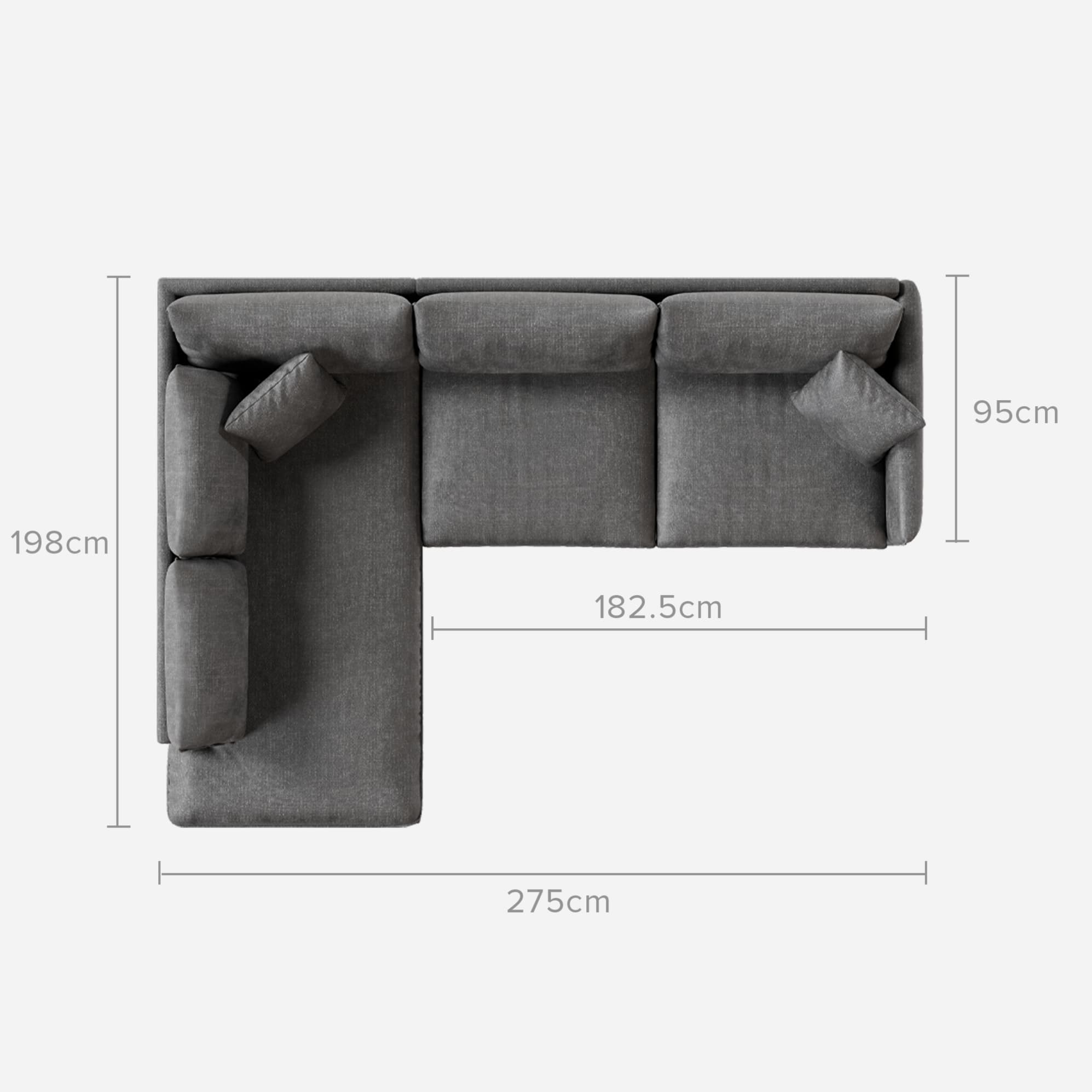 Verona Terminal Chaise Sectional Sofa 5