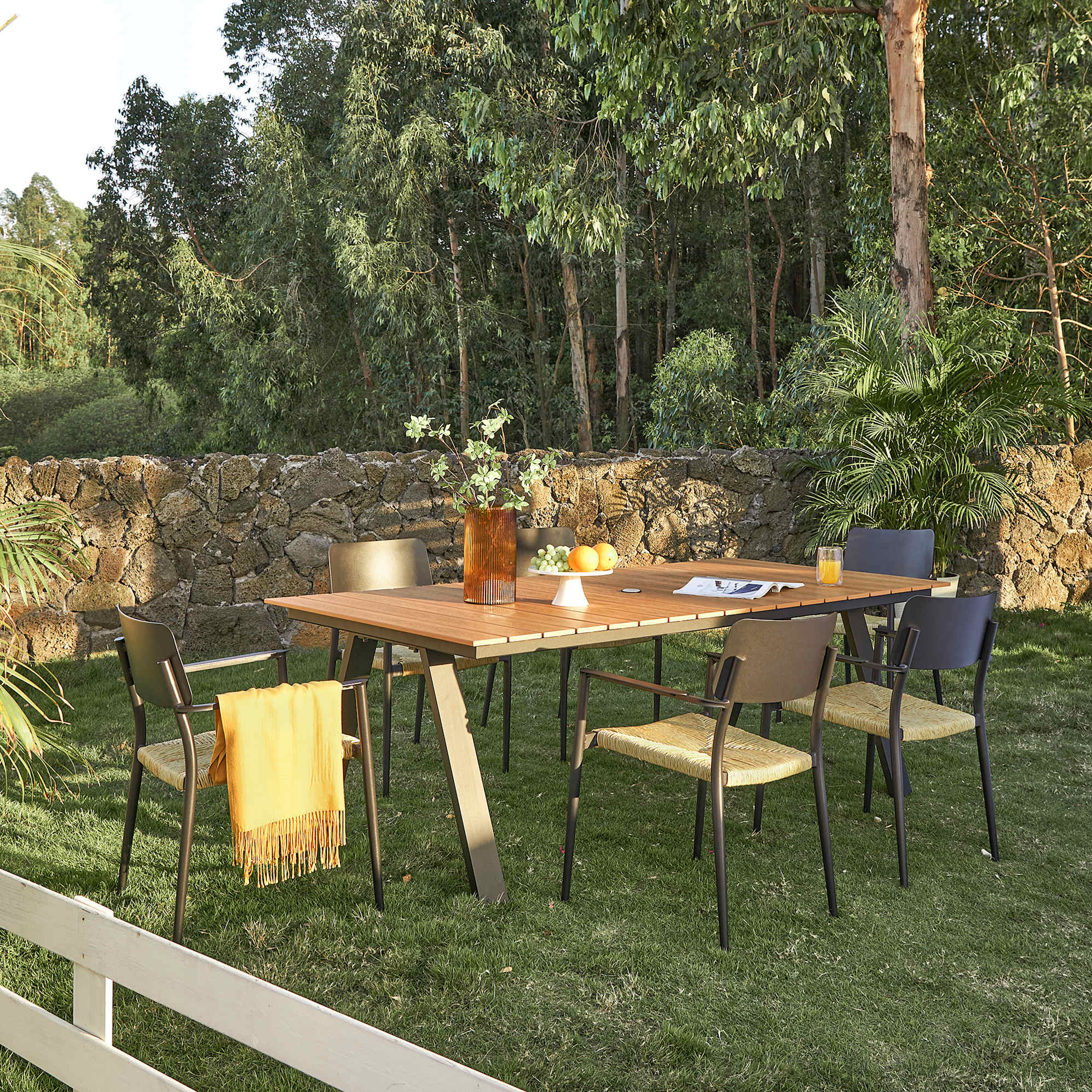 Newport Stackable Outdoor Dining Chair Set 3