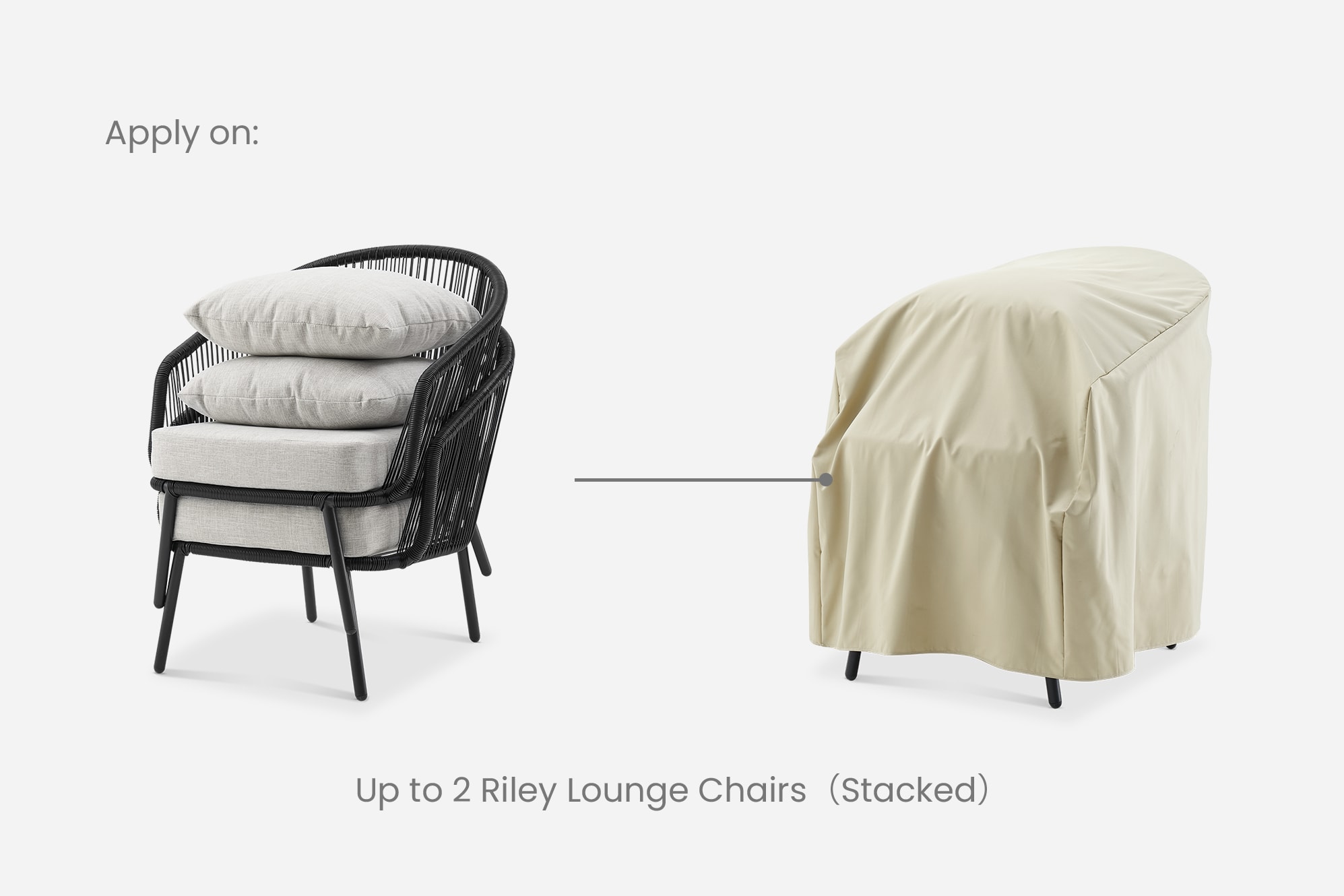 Riley Outdoor Lounge Chair Set Cover 4
