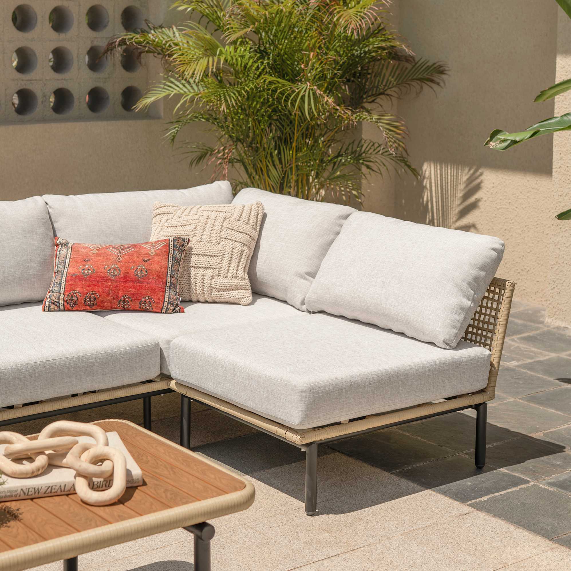 Sierra Outdoor Armless Sofa 8