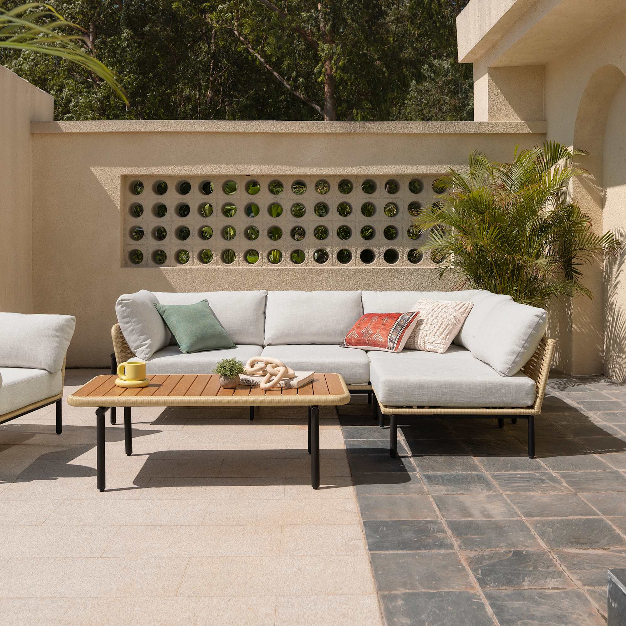 Sierra Outdoor Armless Sofa 3