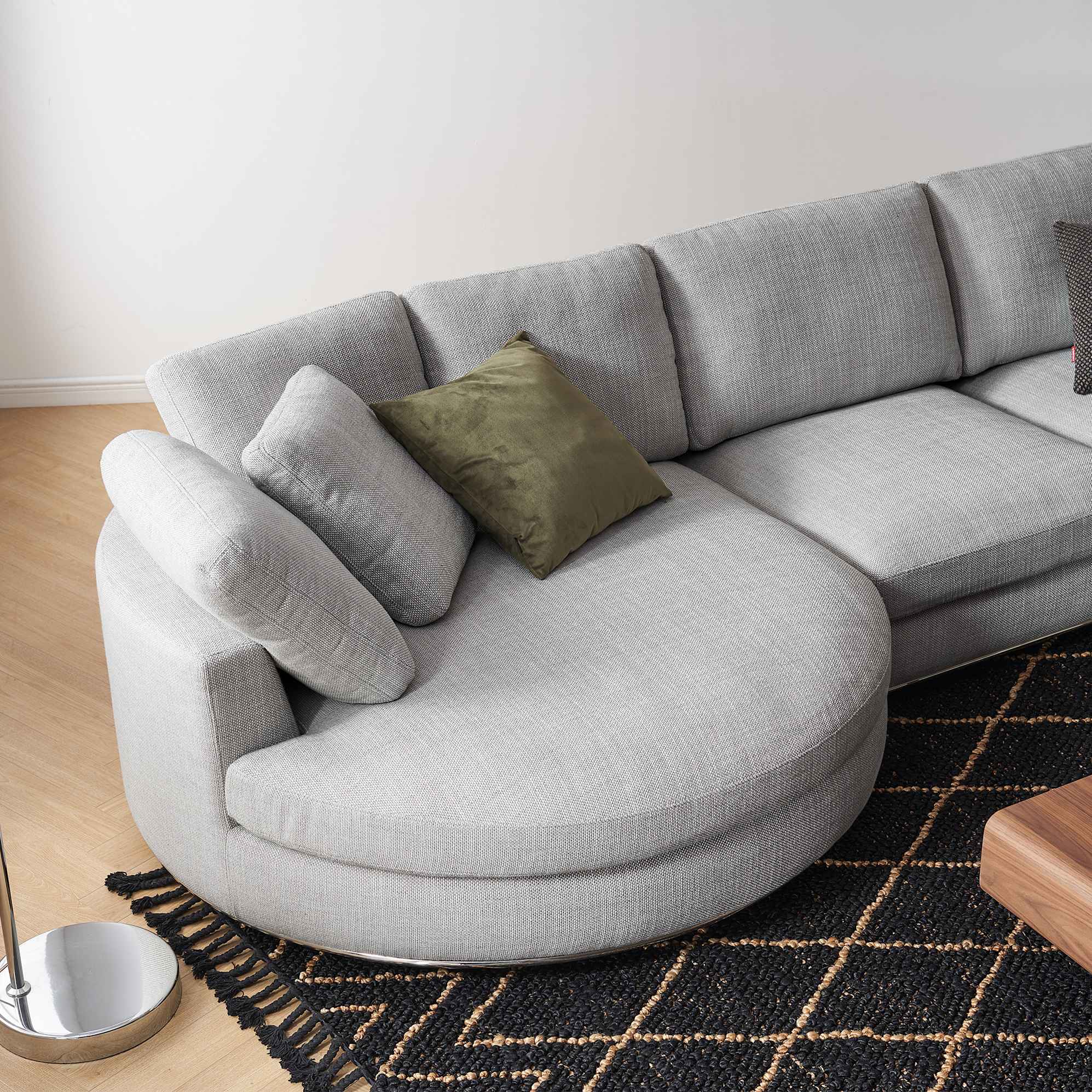 Hamilton Round Chaise Sectional Sofa 5