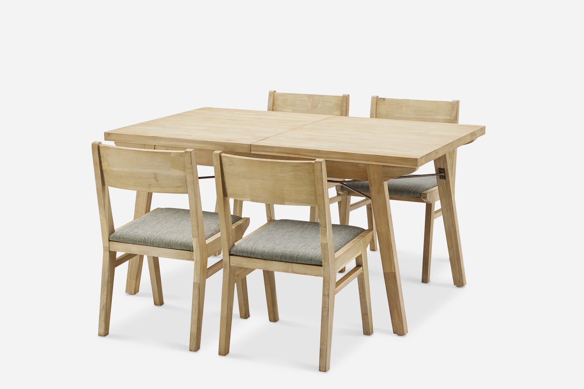 Miles Extendable Dining Table, 59" - 78.7" with 4 Chairs 2