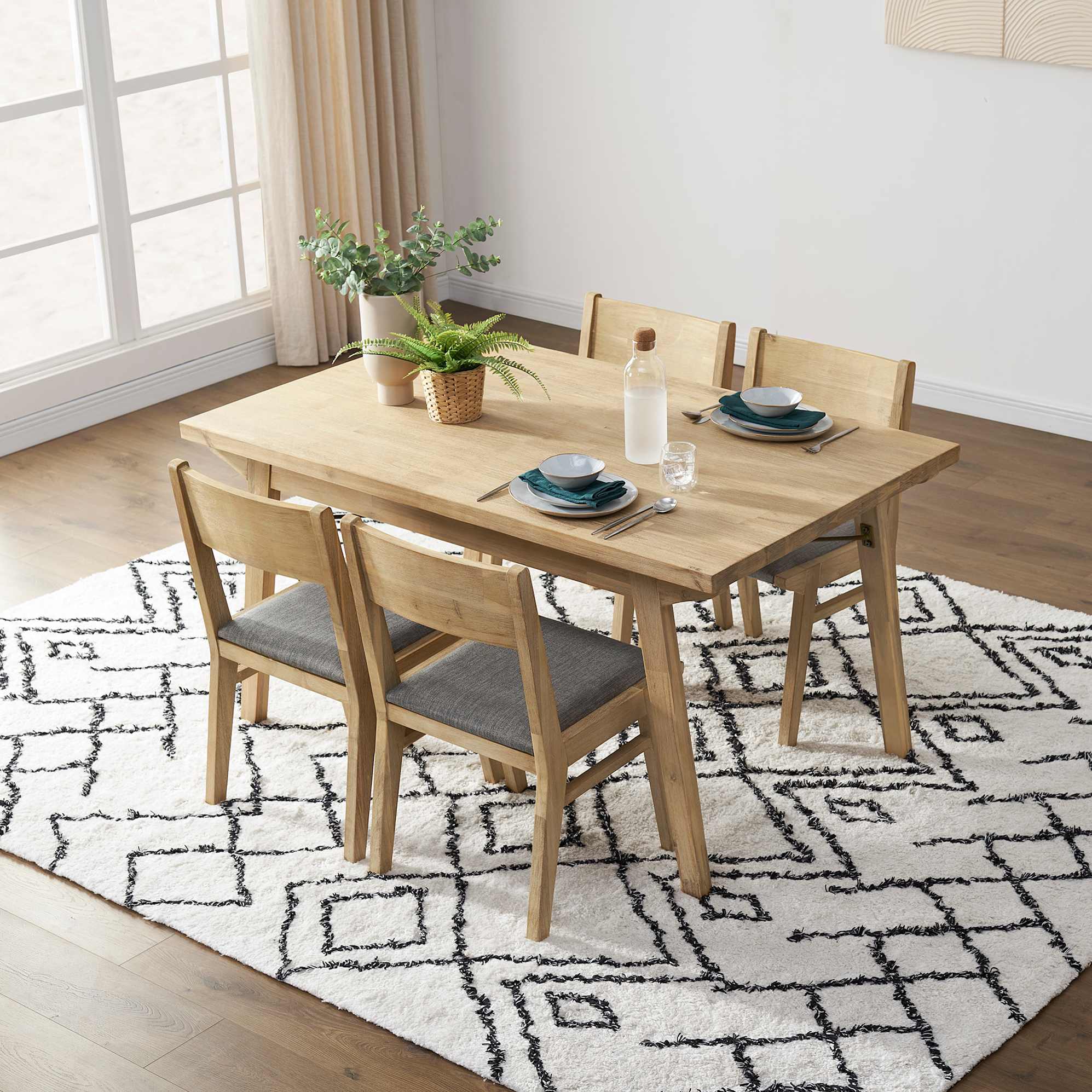 Miles Dining Table with 4 Chairs 0