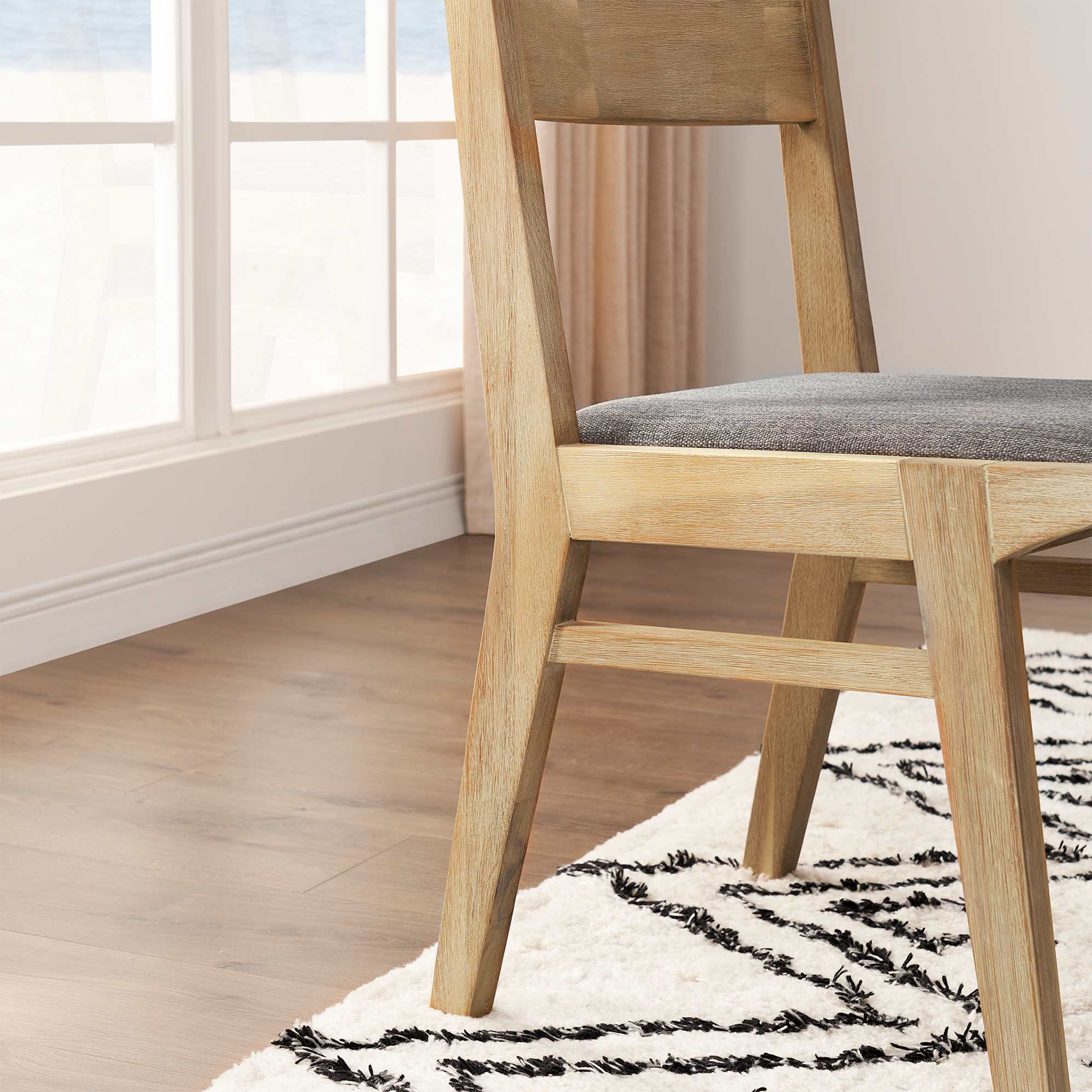 Miles Dining Table with Bench and 2 Chairs 9