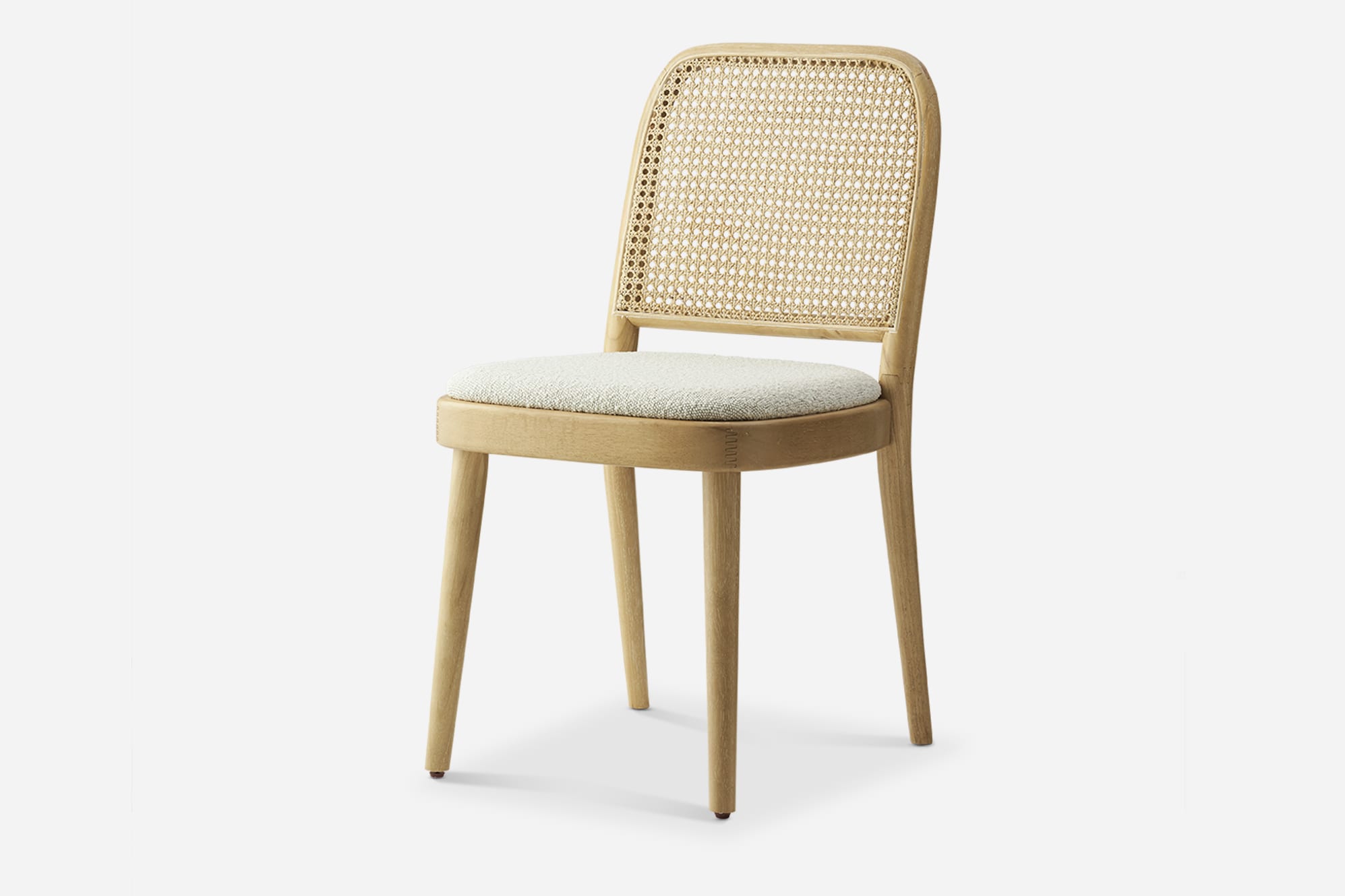 Edith Cane Chair, White Wash 1